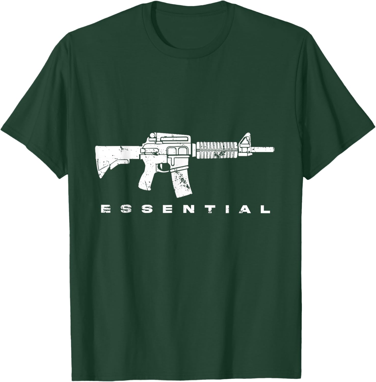 AR-15 Semi-Automatic Essential Firearm T-Shirt - T-Shirt | Forest