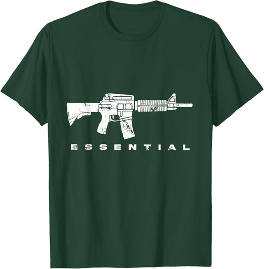 AR-15 Semi-Automatic Essential Firearm T-Shirt - T-Shirt | Forest