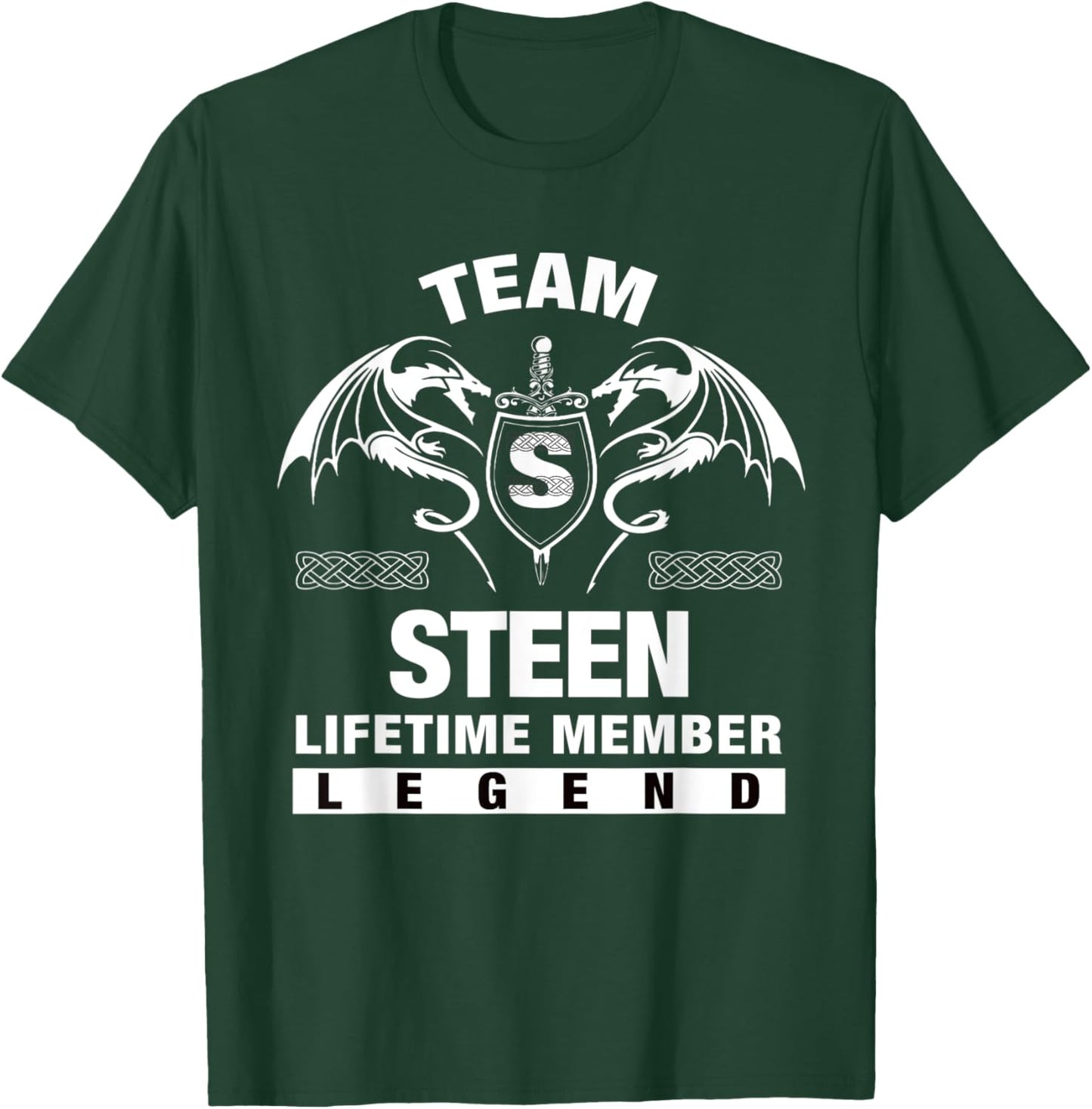 Team STEEN Lifetime Member Gifts T-Shirt - T-Shirt | Forest