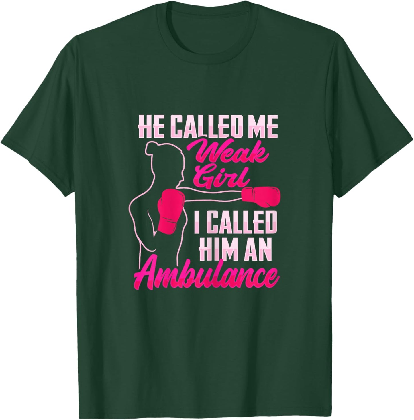 Funny Boxing Girl Design for a strong Boxing Woman T-Shirt - T-Shirt | Forest