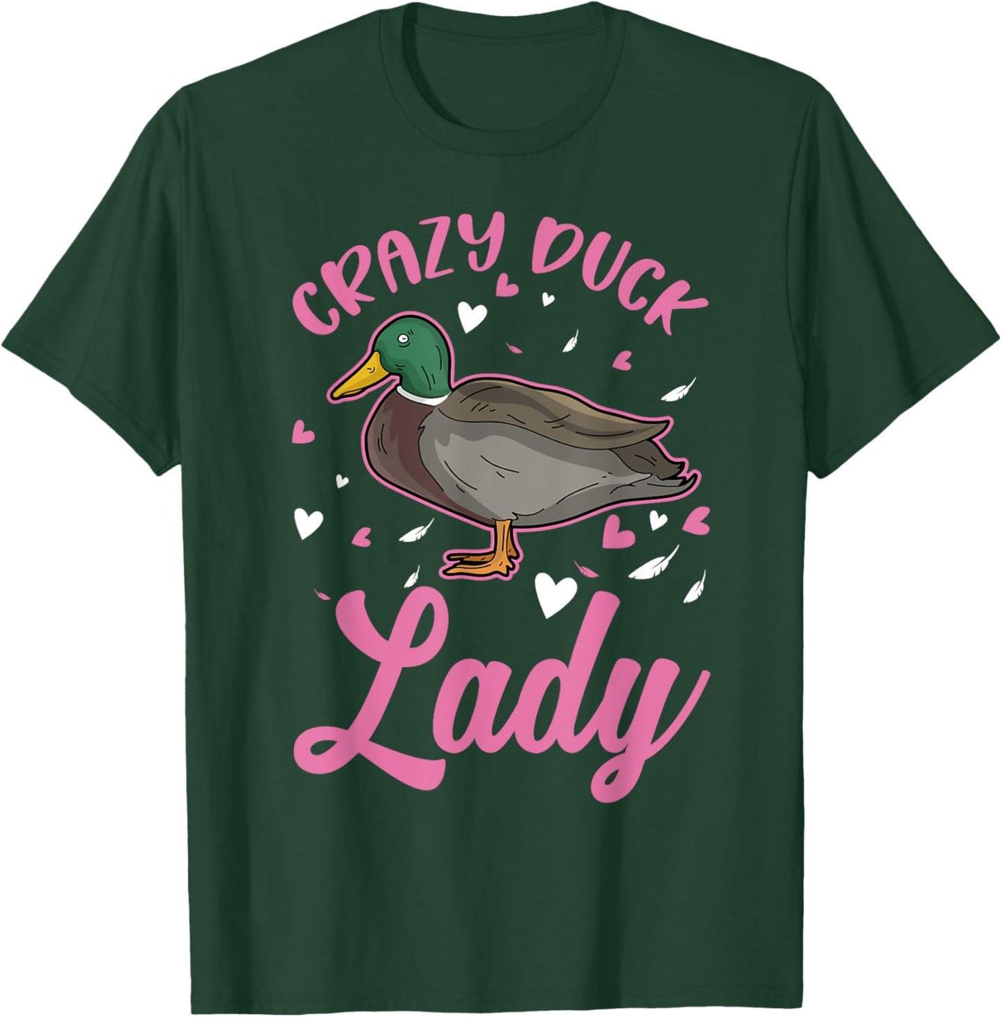 Crazy Duck lady T-Shirt - T-Shirt | Forest