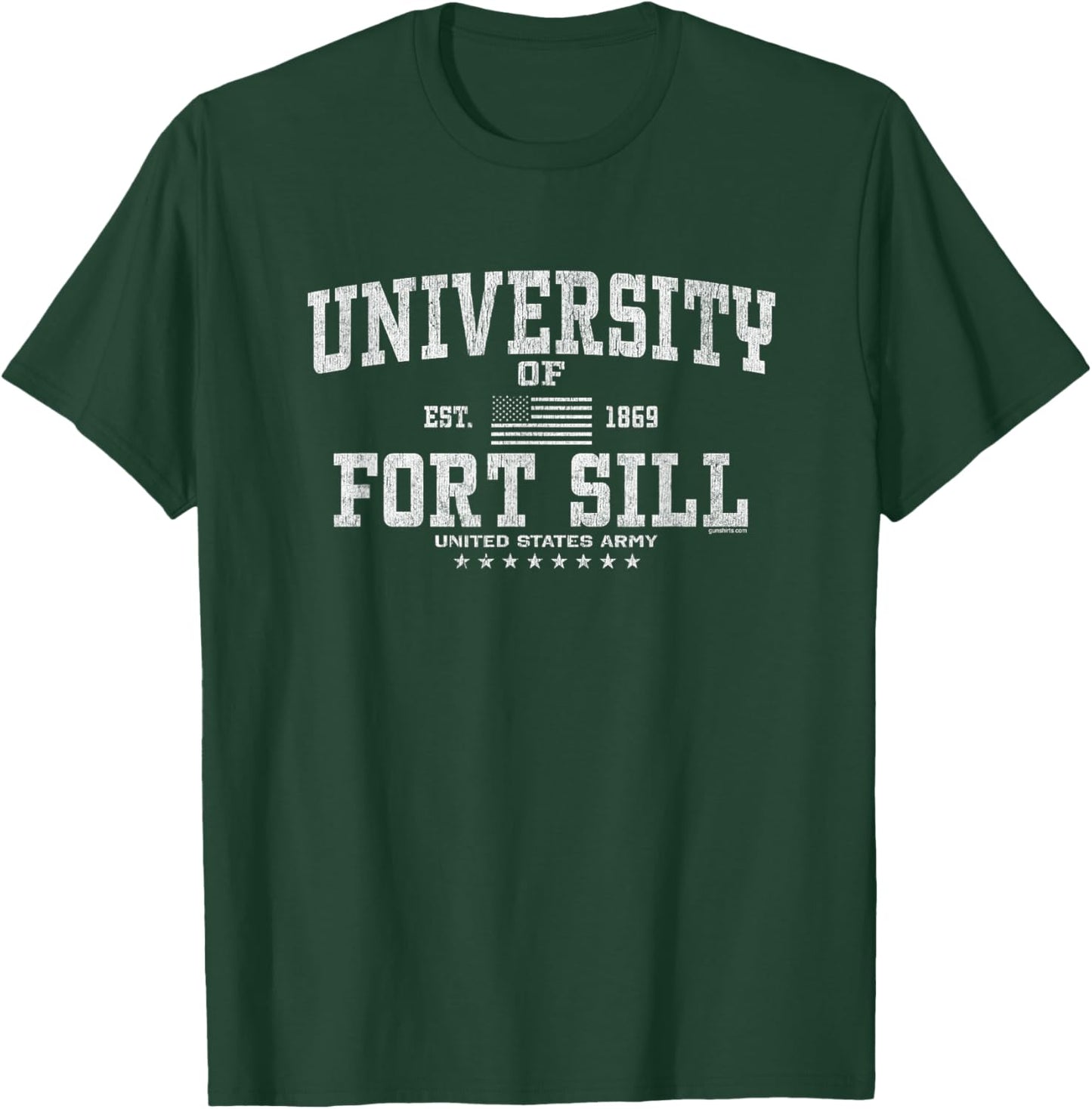 University of Fort Sill - Army Artillery School, Oklahoma T-Shirt - T-Shirt | Forest