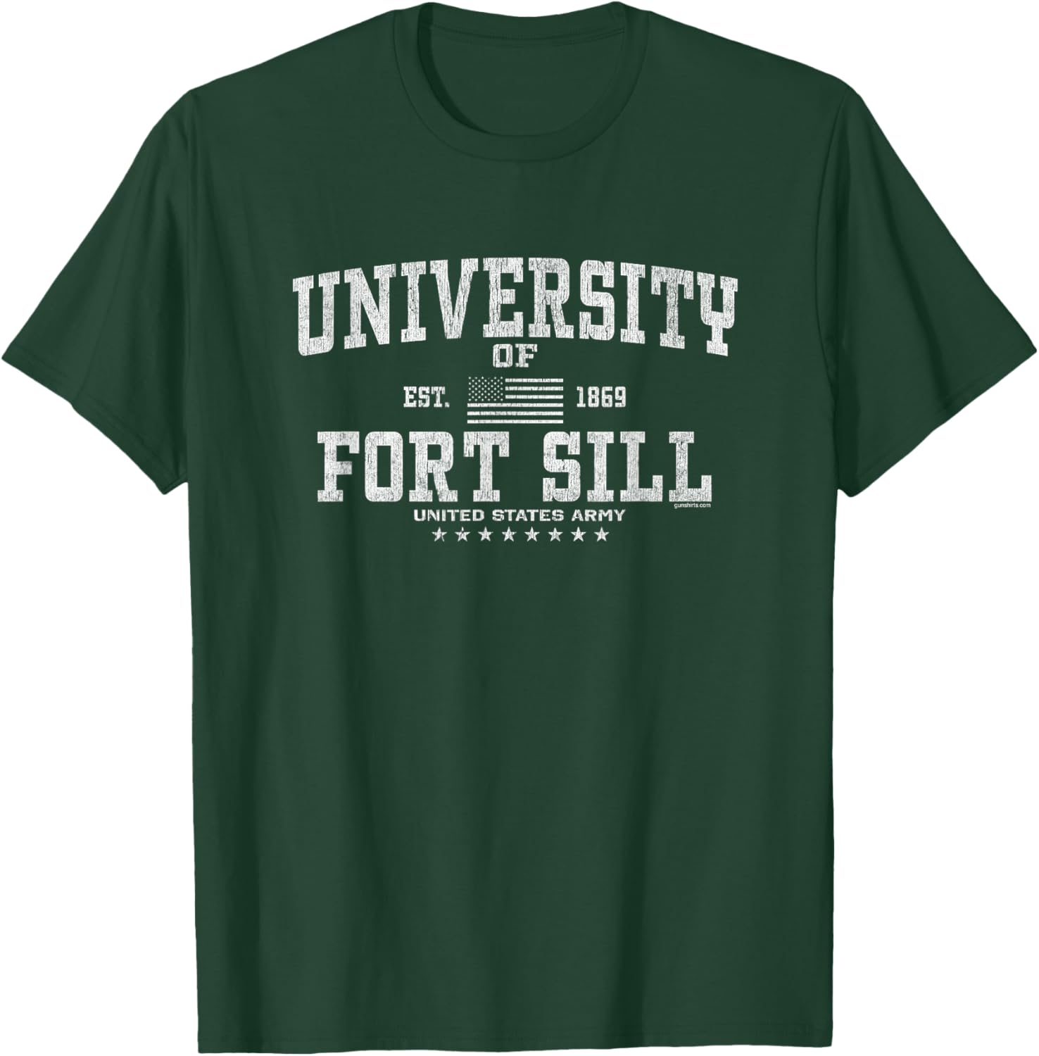 University of Fort Sill - Army Artillery School, Oklahoma T-Shirt - T-Shirt | Forest