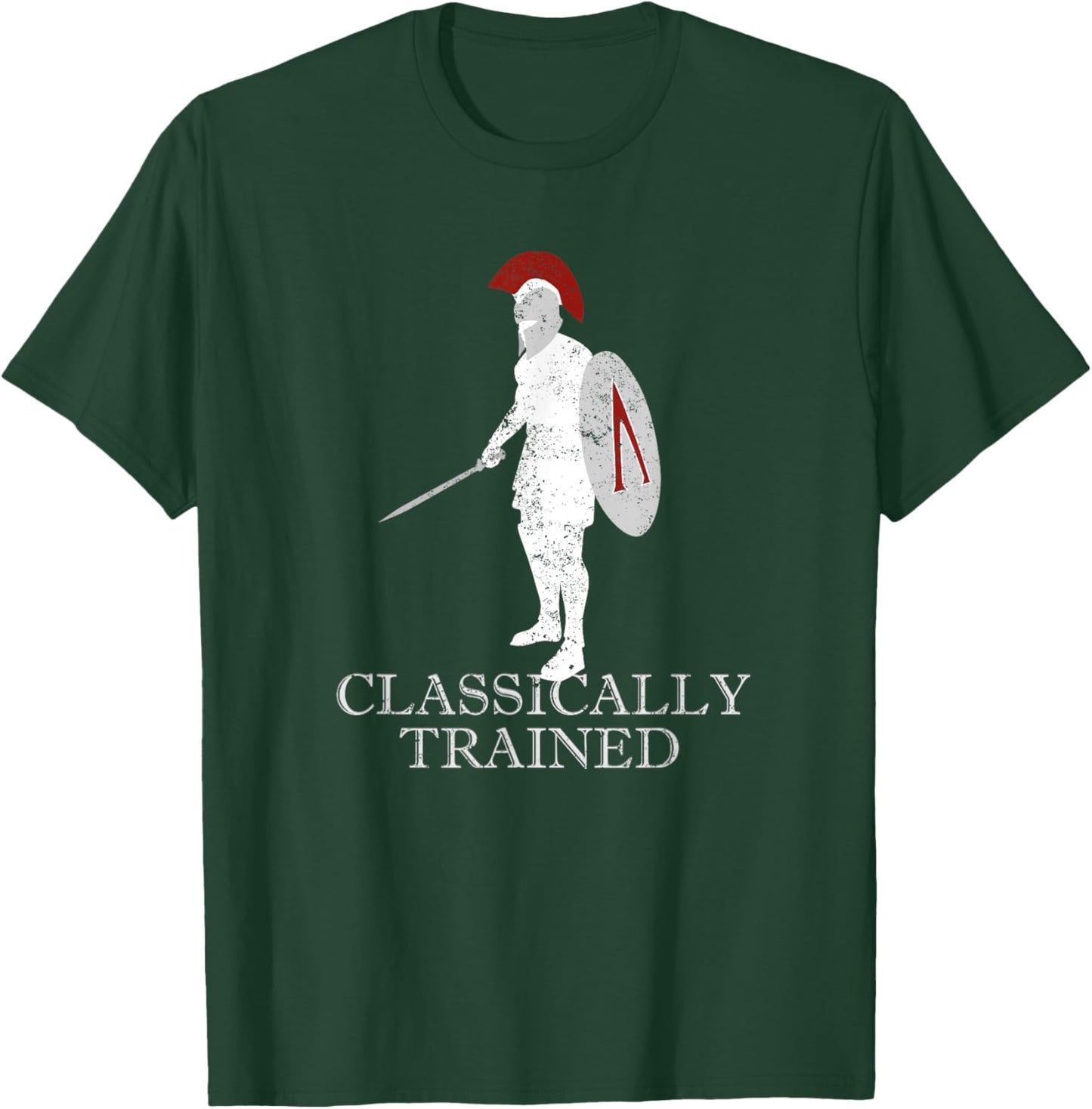 Funny Spartan Warrior Ancient Greek Hoplite History Sparta T-Shirt - T-Shirt | Forest
