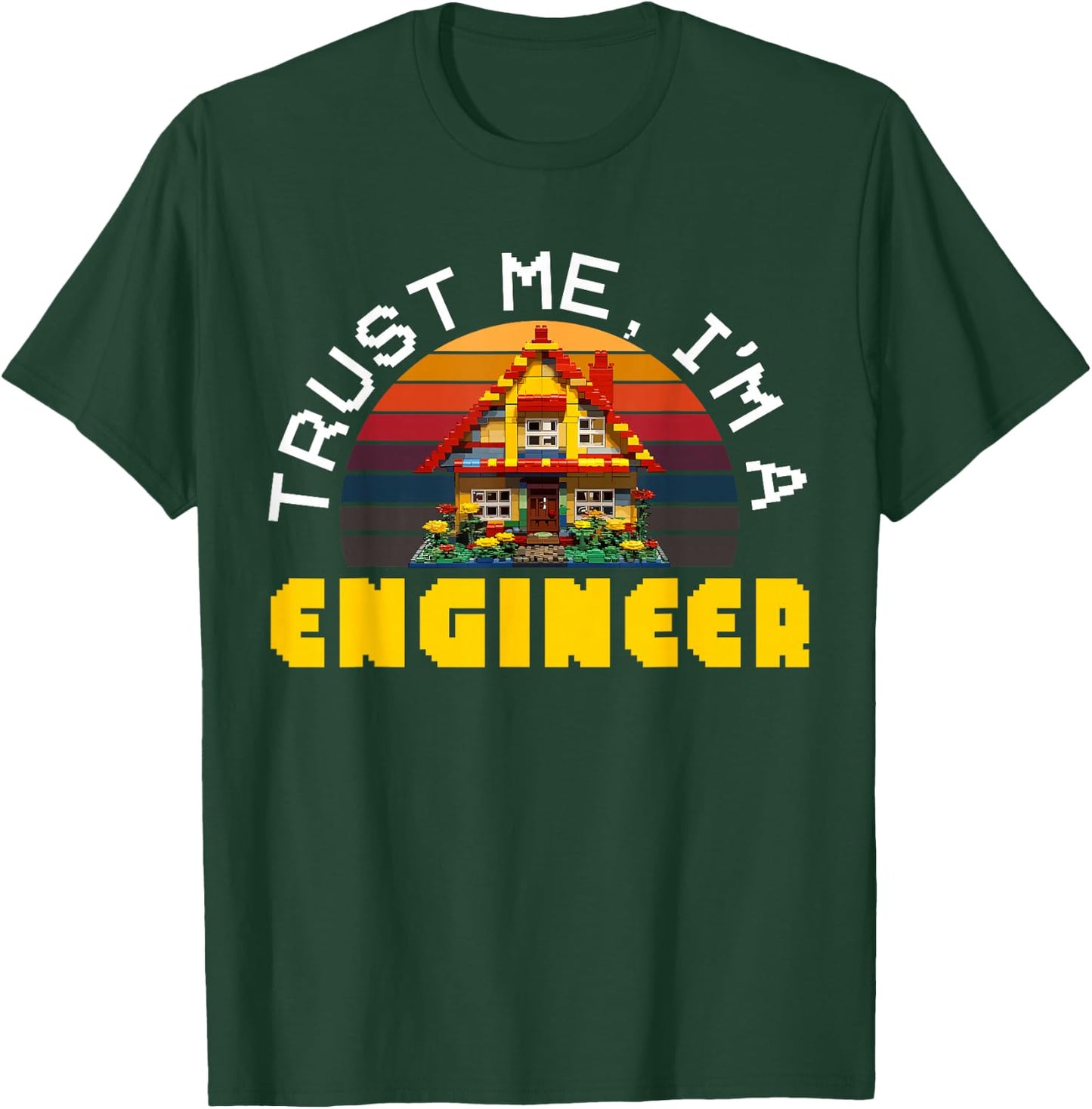 Master Builder Bricks Blocks Play Toys T-Shirt - T-Shirt | Forest