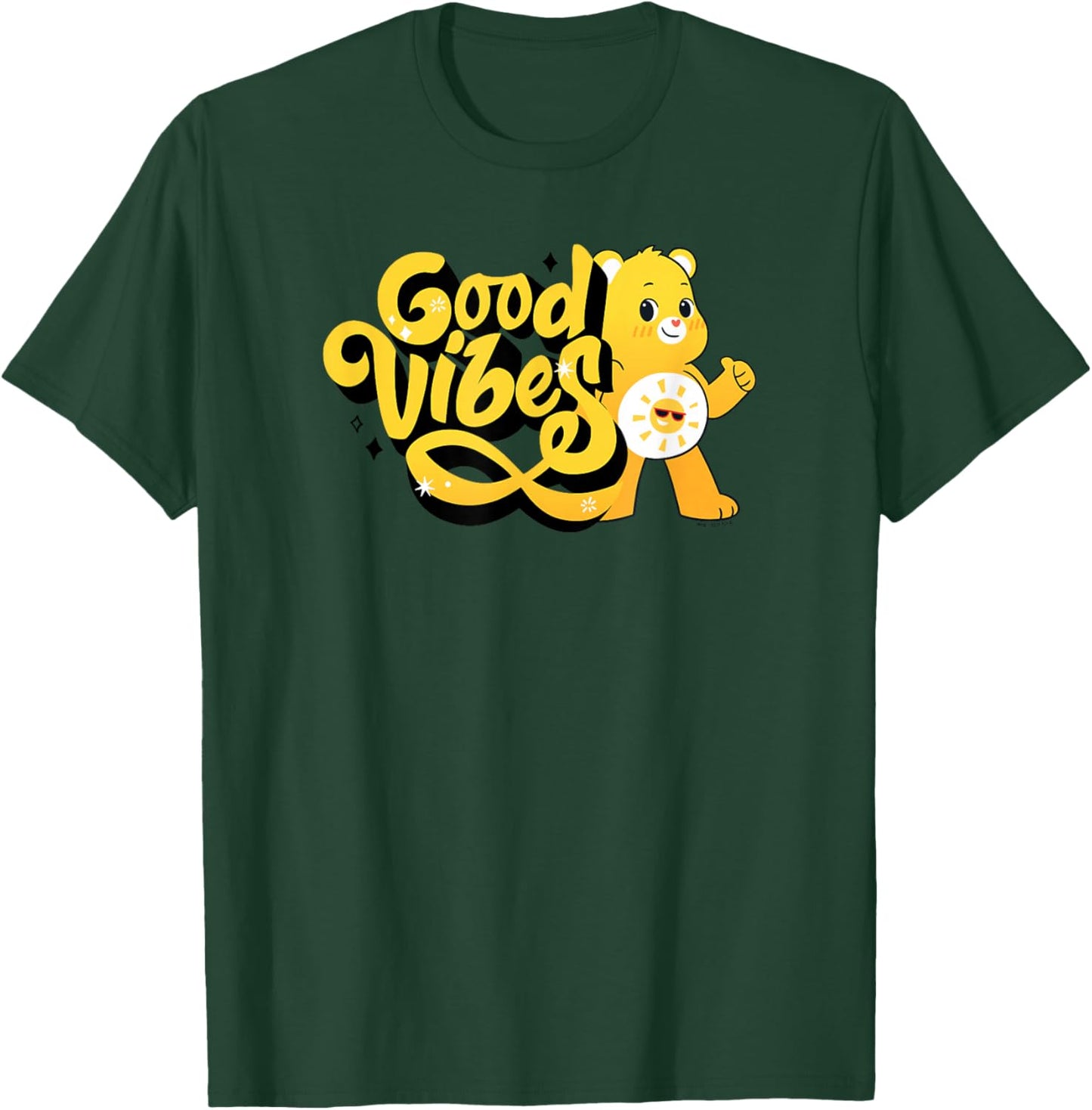 Care Bears Funshine Bear Vintage Sunshine Good Vibes Logo T-Shirt - T-Shirt | Forest