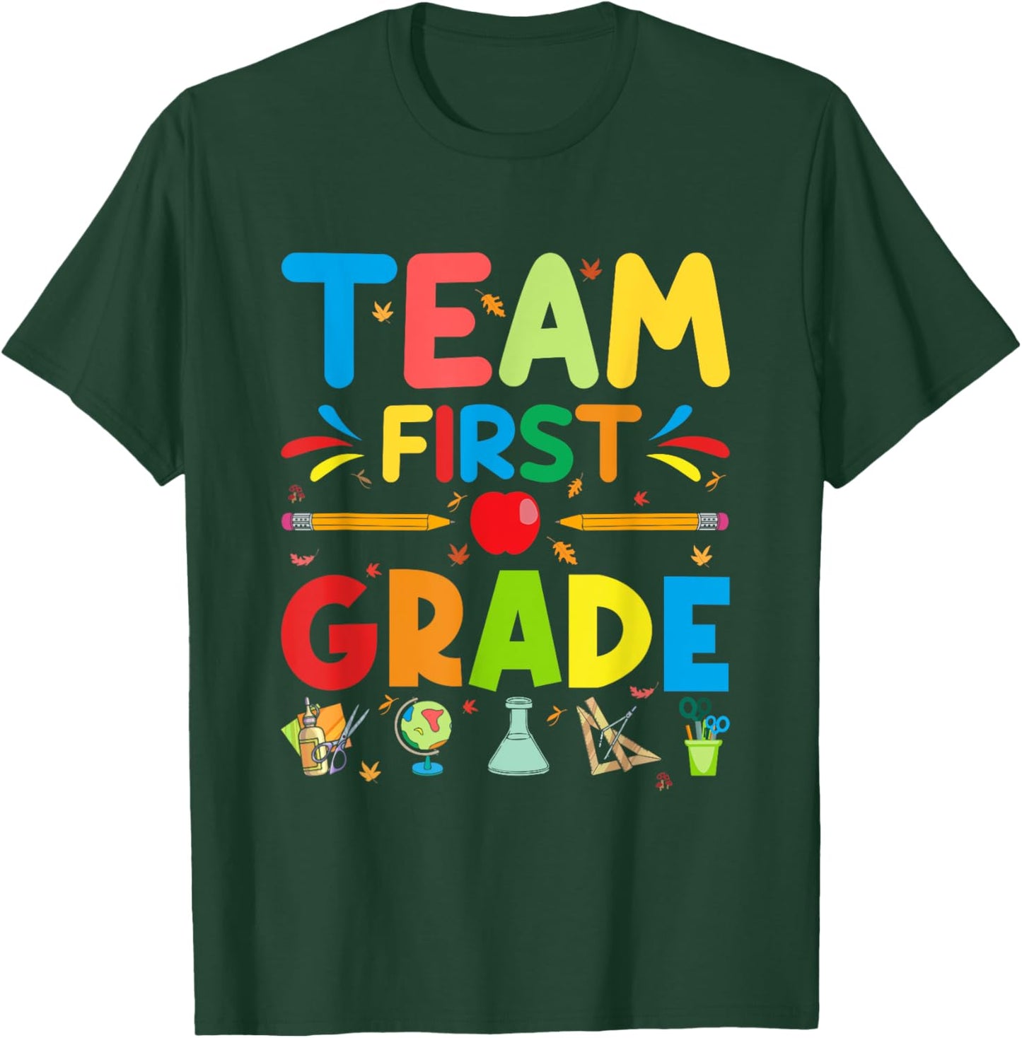 Team First Grade - 1st Grade Teacher Student Kids T-Shirt - T-Shirt | Forest
