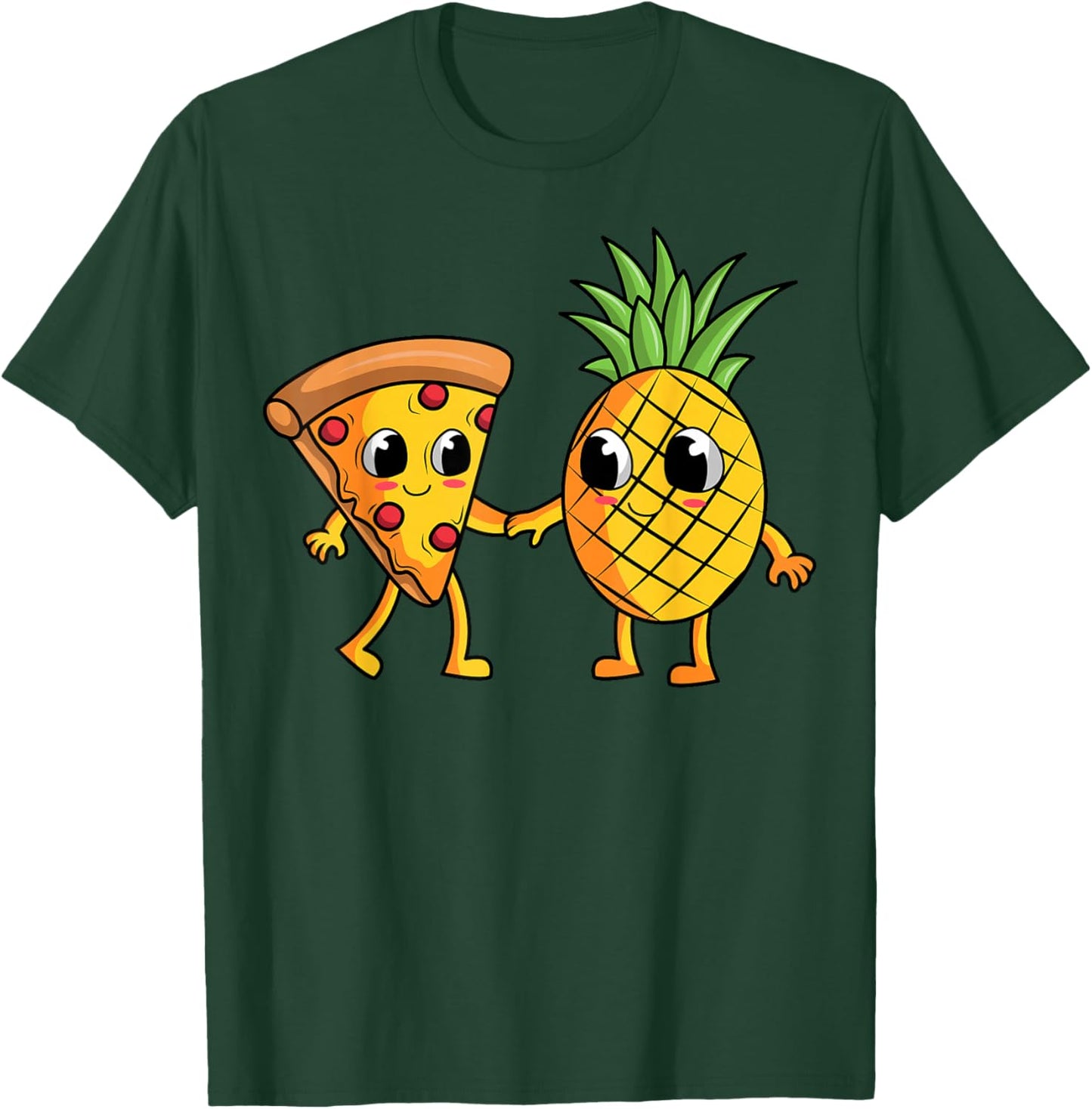 Pineapple Hawaiian Pizza Fan Pizzaiolo Hawaii Pizzeria T-Shirt - T-Shirt | Forest
