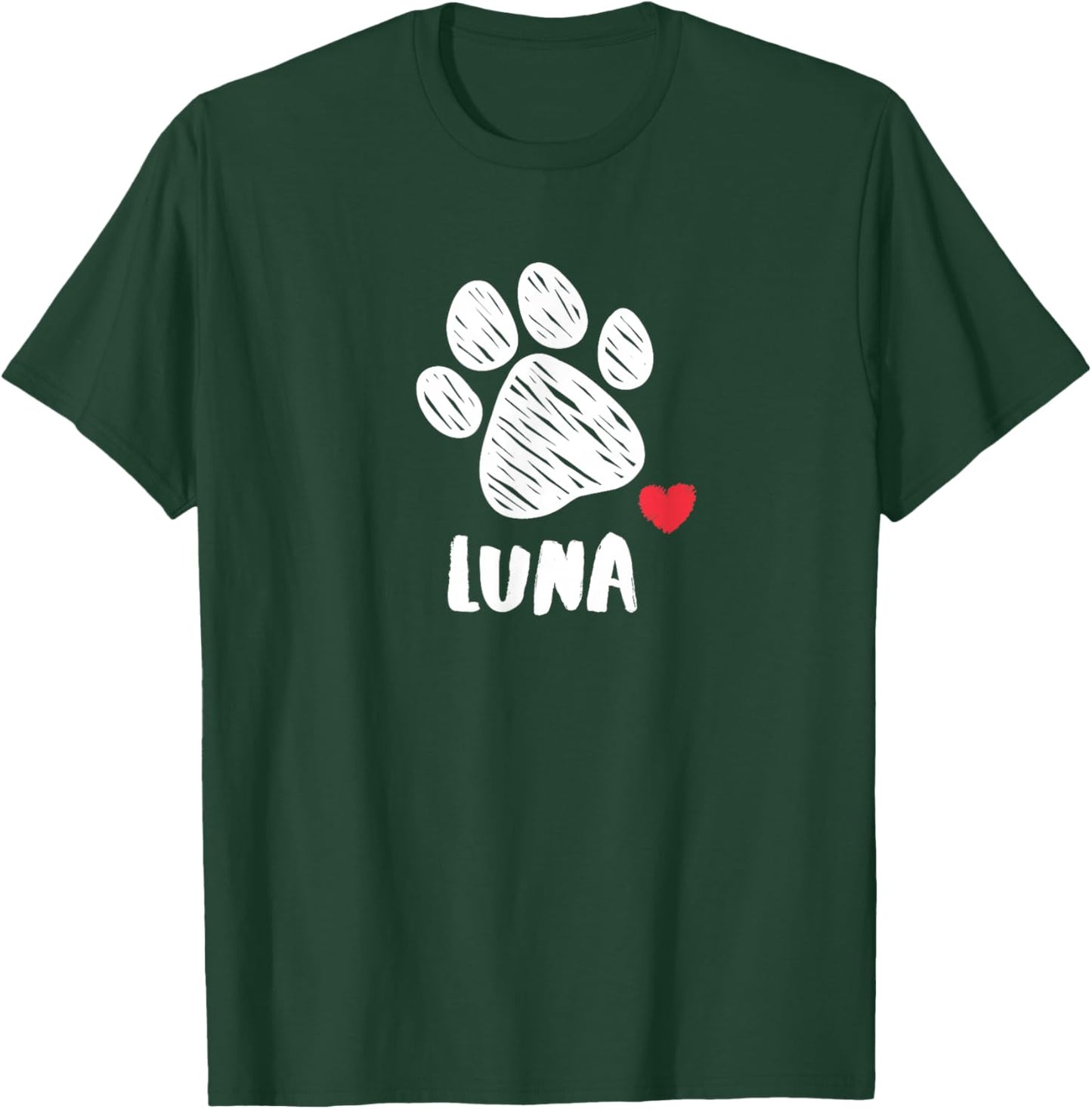 Luna My Dog Luna I love My Dog Luna Puppy Love Dog Lover T-Shirt - T-Shirt | Forest