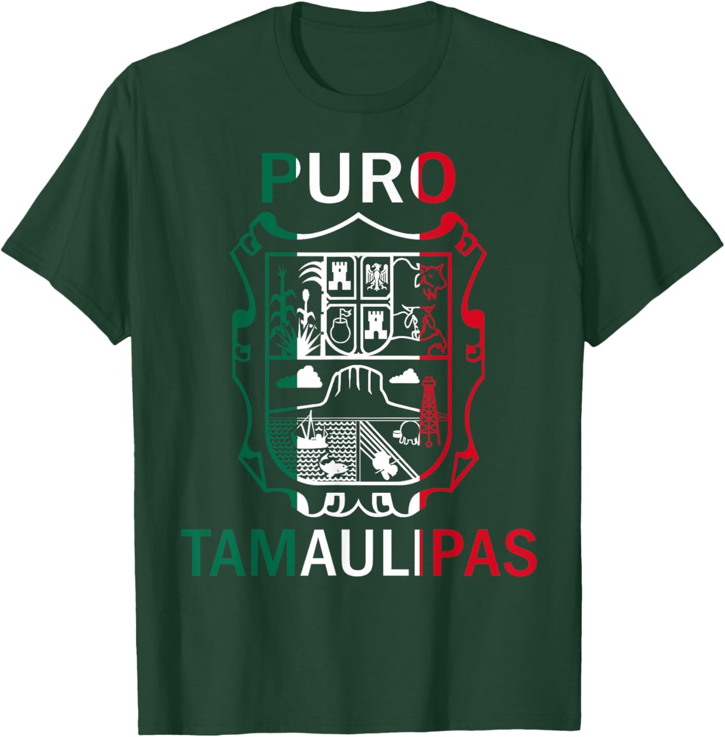 Tamaulipas Tamaulipas Estado De Mexico Escudo Eagle Aguila T-Shirt - T-Shirt | Forest