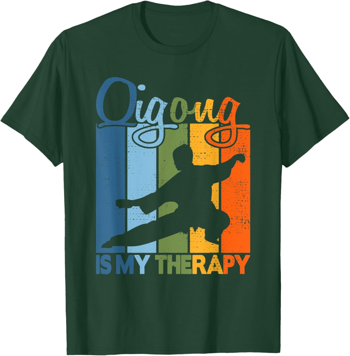 Qigong is my Therapy - Vintage Qigong T-Shirt - T-Shirt | Forest