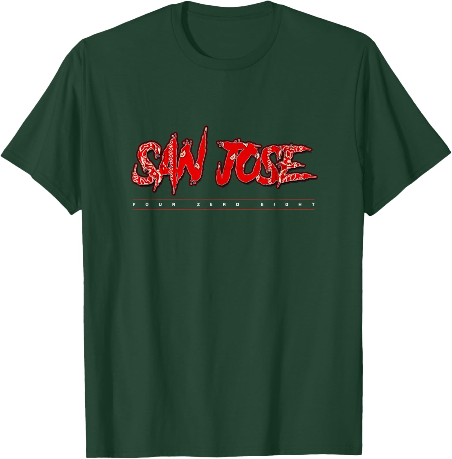 San Jose Shirt, San Jose Shark City, 408 SJ, San Jose Shirts T-Shirt - T-Shirt | Forest