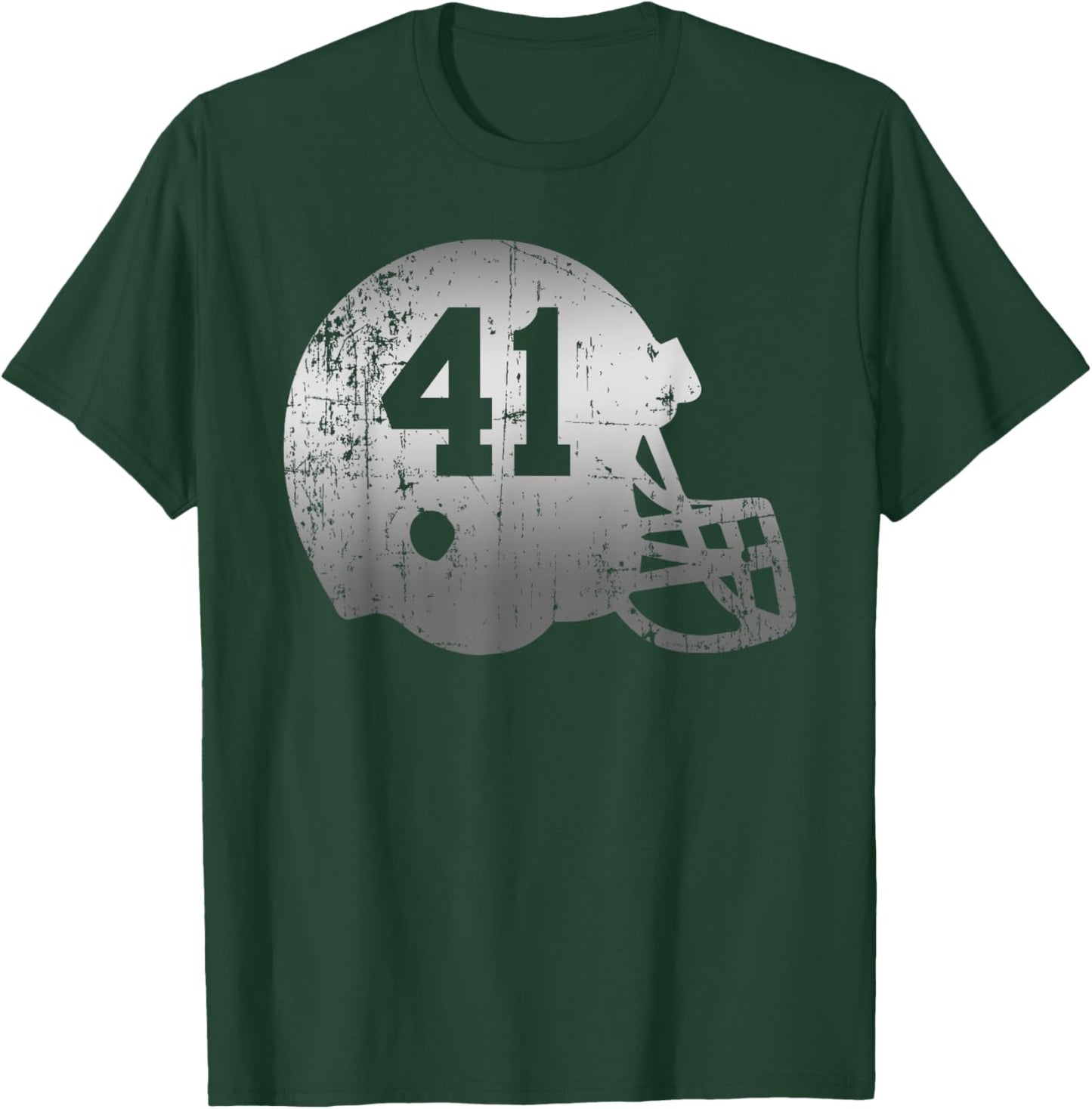 Vintage Football 41 Jersey Number T-Shirt - T-Shirt | Forest