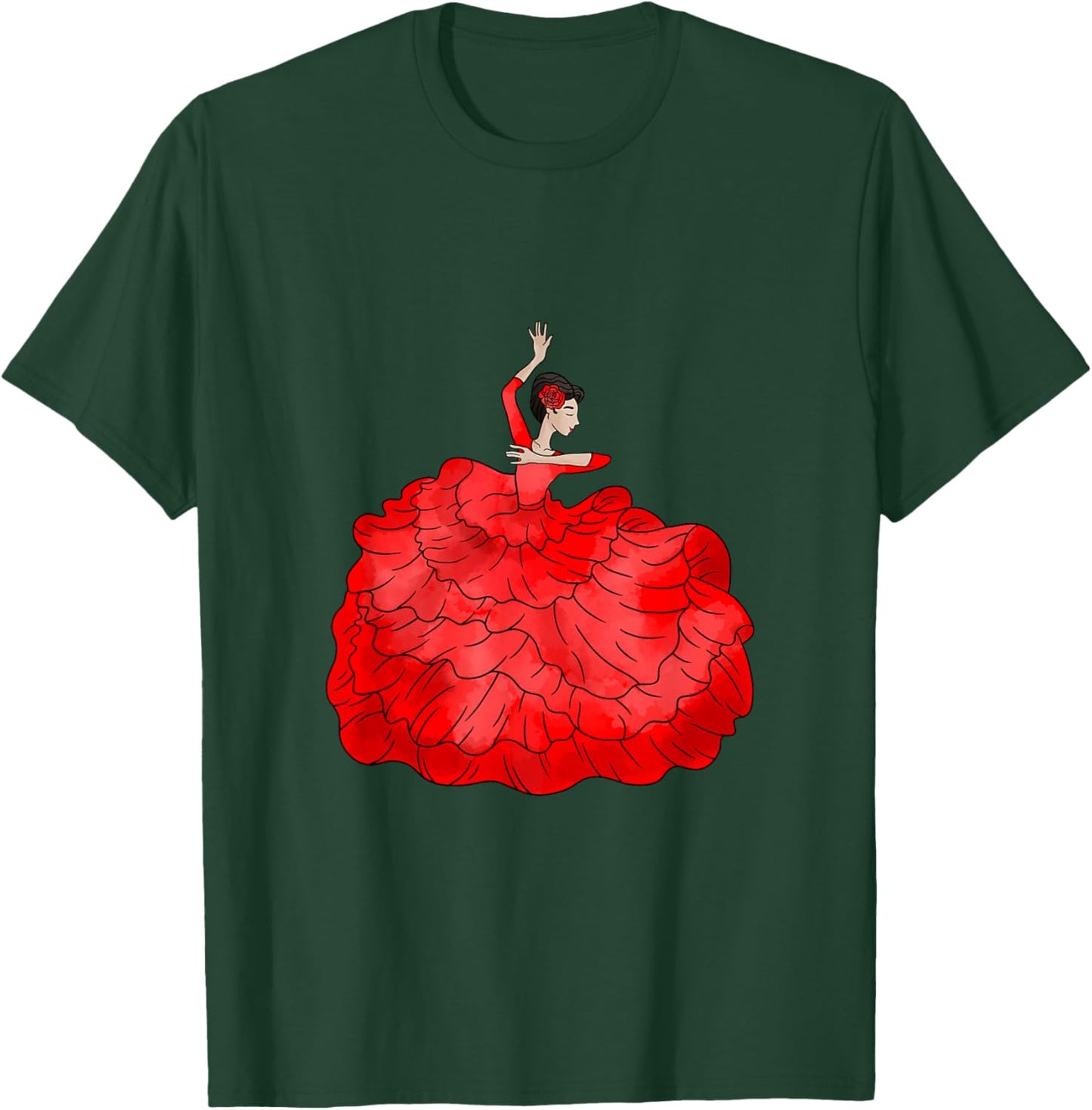 Flamenco Spain T-Shirt - T-Shirt | Forest