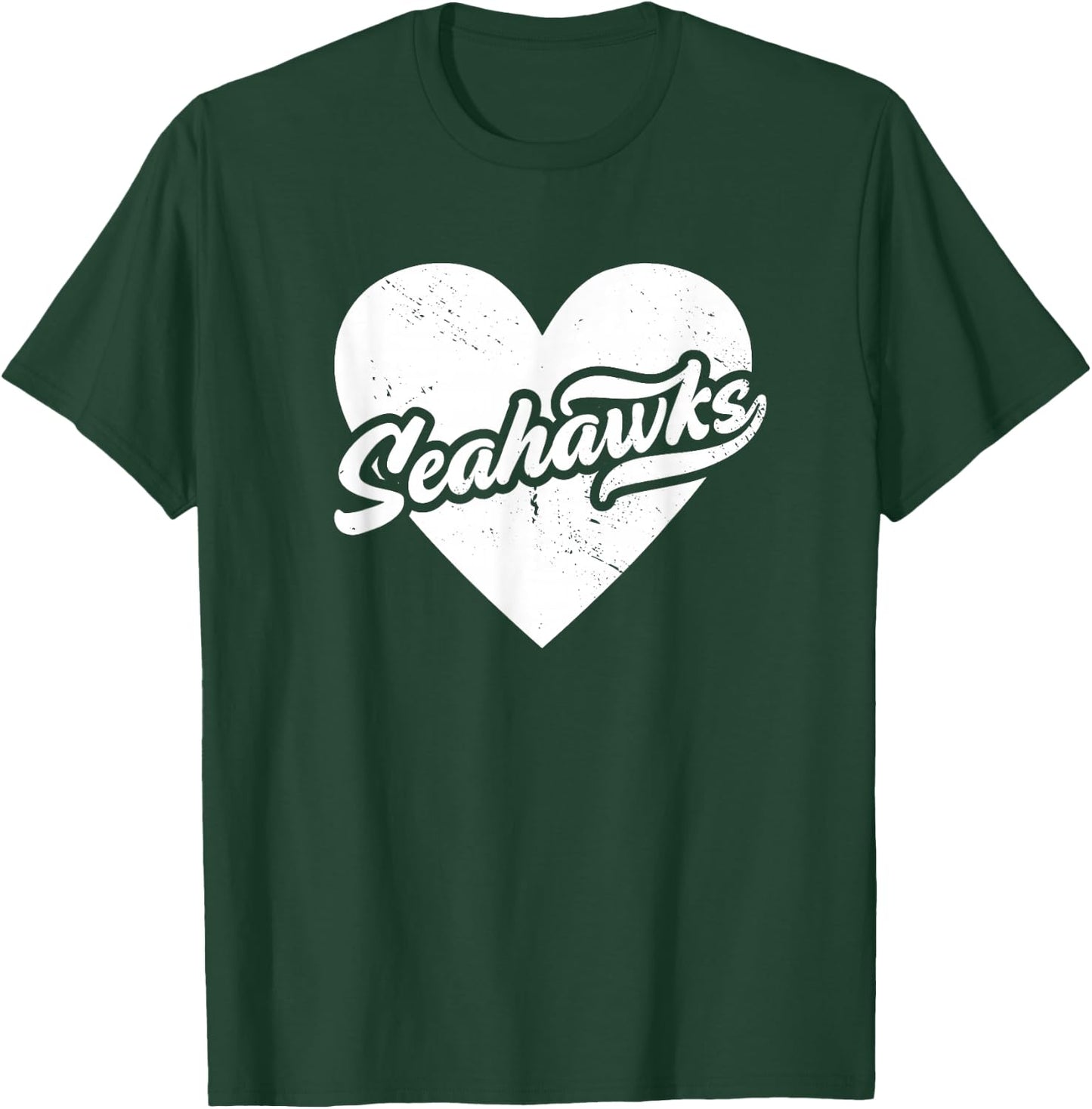 Vintage Seahawks High School Spirit Go Seahawks Love T-Shirt - T-Shirt | Forest