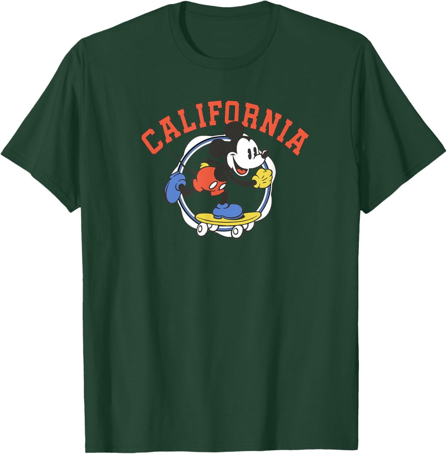 Disney Mickey and Friends Mickey California Skating T-Shirt - T-Shirt | Forest