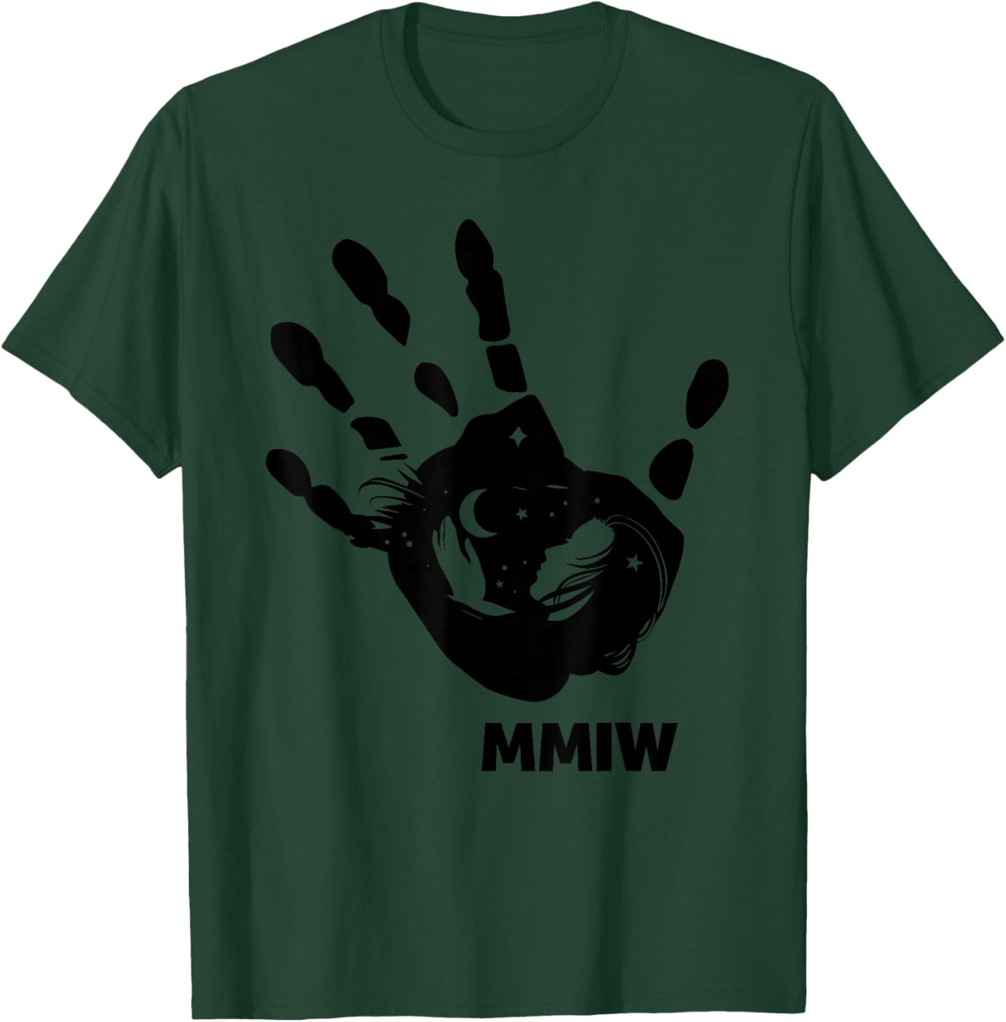 MMIW Hand Native America Awareness Indigenous Woman T-Shirt - T-Shirt | Forest