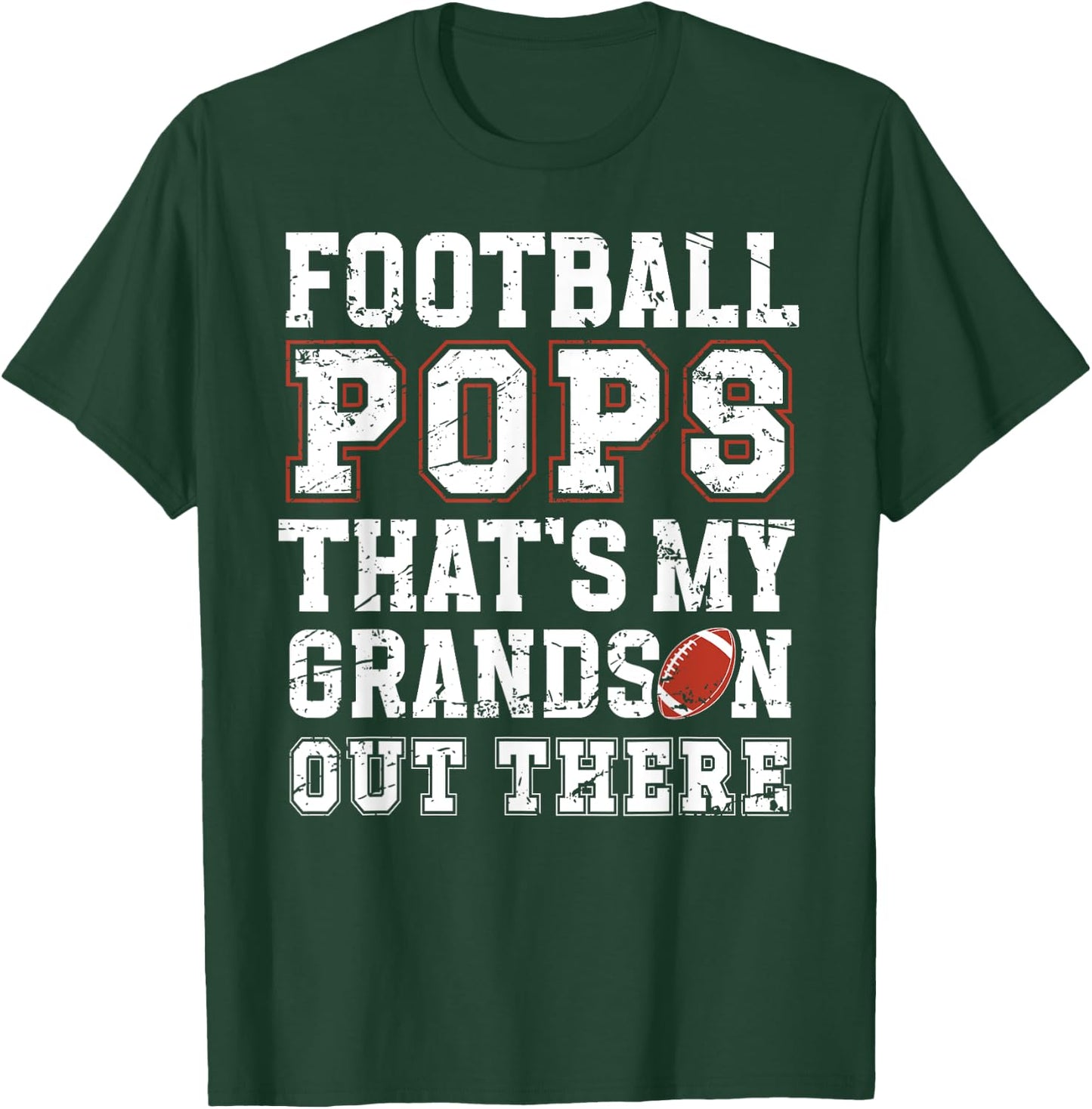 Proud Football Pops Of A Football Player Pops T-Shirt - T-Shirt | Forest