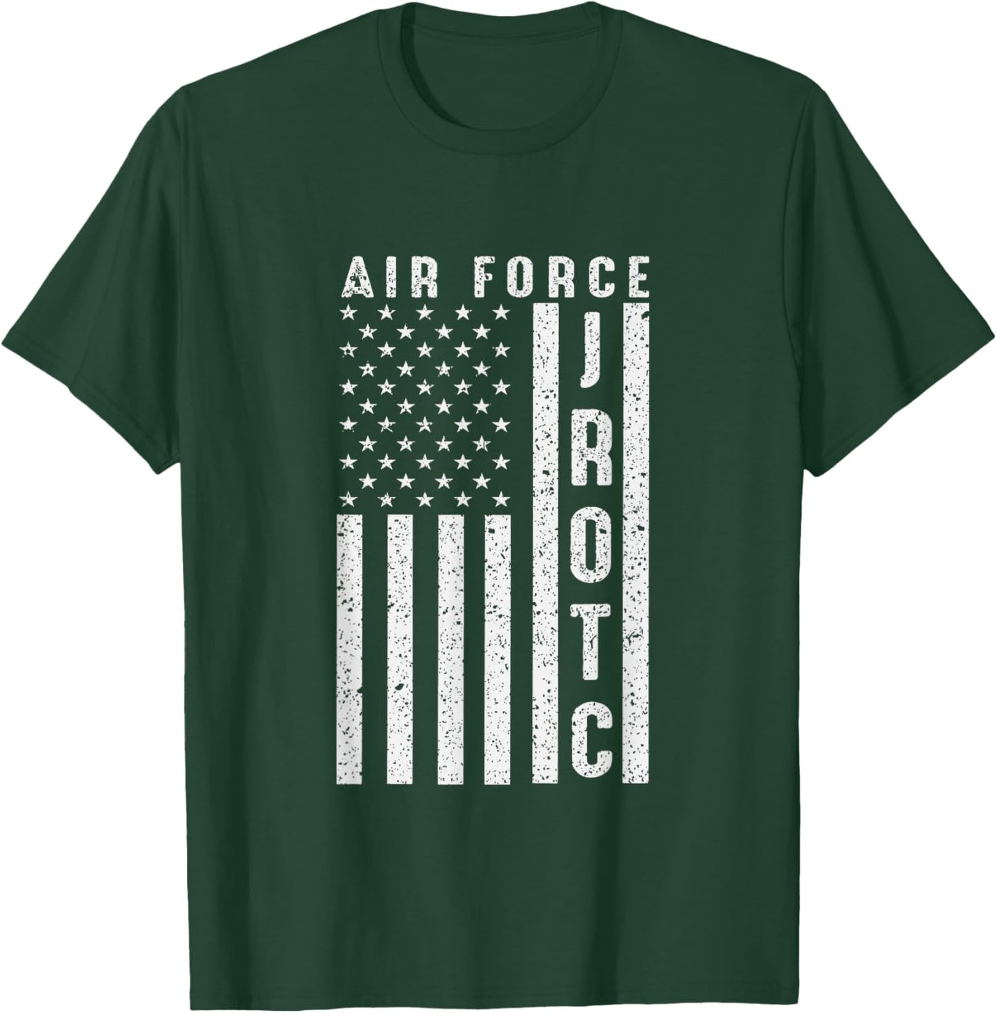 Air Force Junior ROTC USAF JROTC USA Flag T-Shirt - T-Shirt | Forest