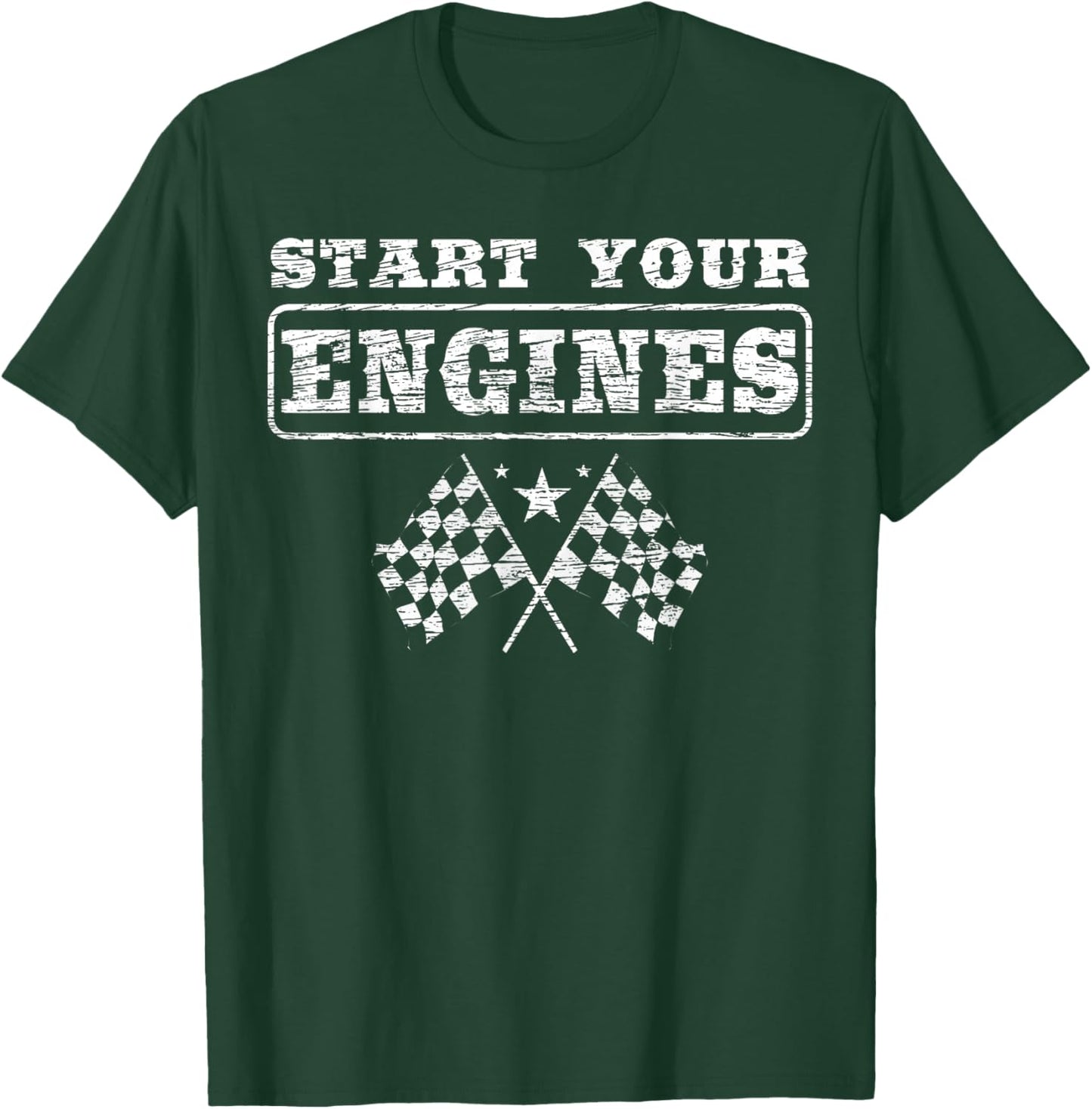 New Start Your Engines for a Car and Bike Racer Autocross T-Shirt - T-Shirt | Forest