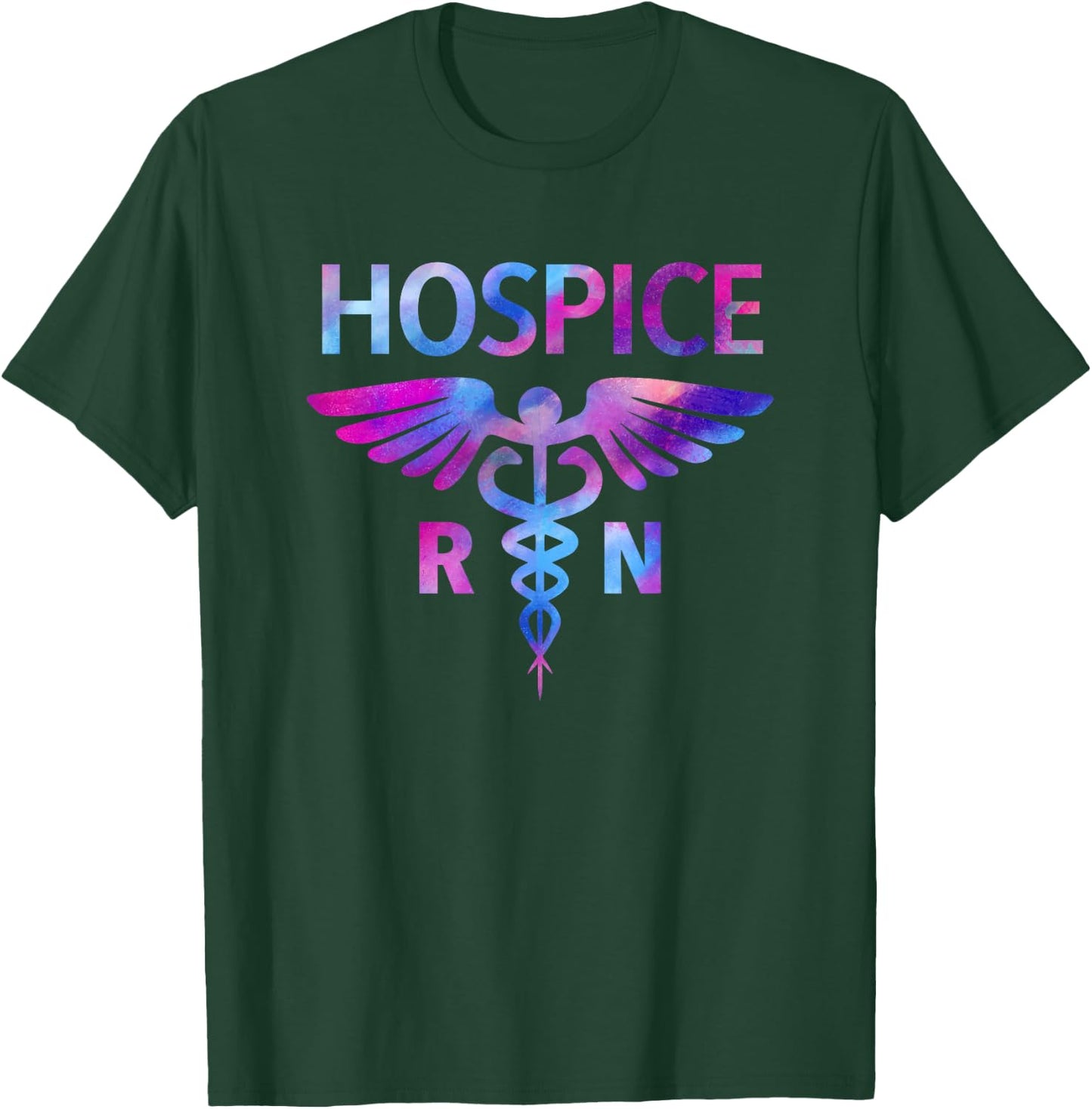 Tie Dye Hospice RN Nurse For Nursing Student Hospice Nurse T-Shirt - T-Shirt | Forest