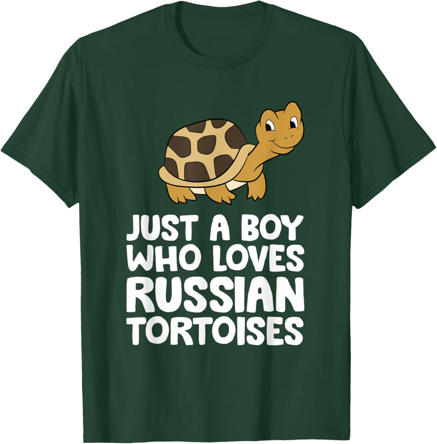 Just a Boy Who Loves Russian Tortoises T-Shirt - T-Shirt | Forest