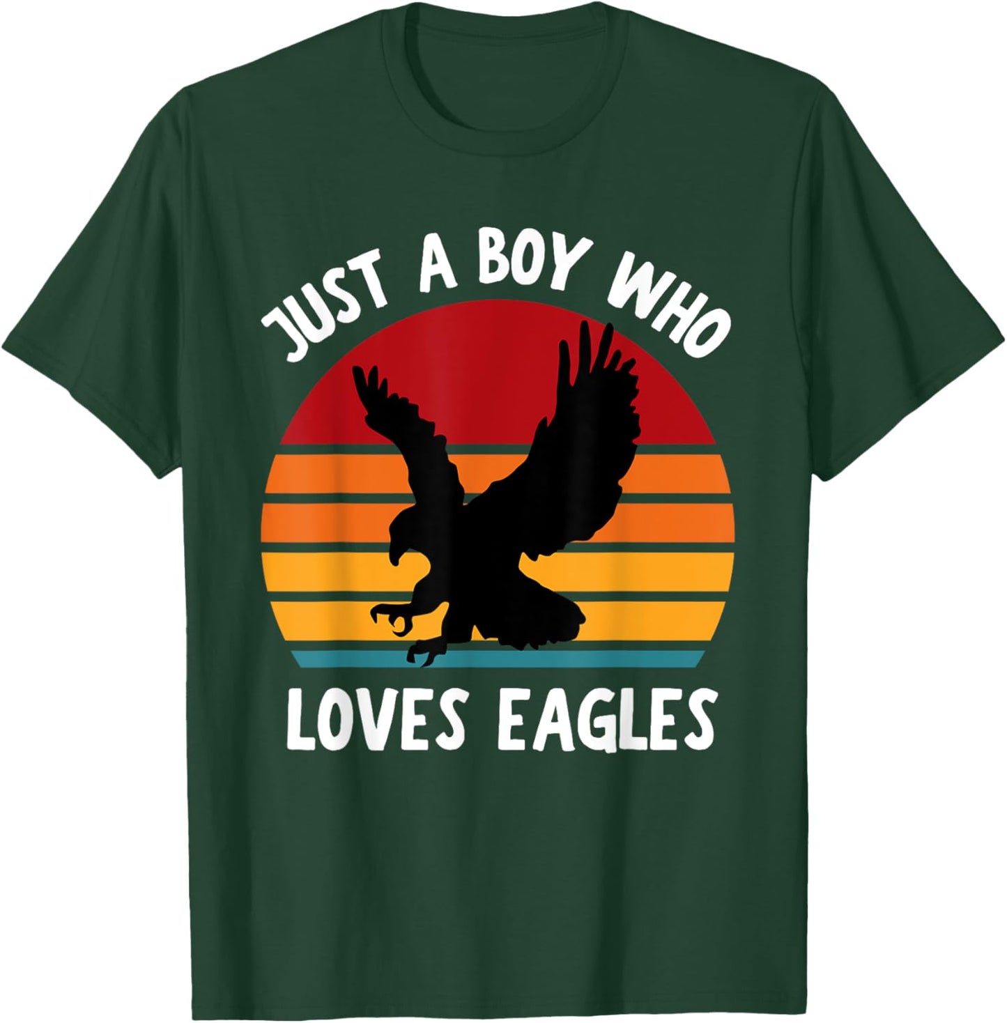 Just A Boy Who Loves Eagle Birds Funny Kids Boys Toddler T-Shirt - T-Shirt | Forest
