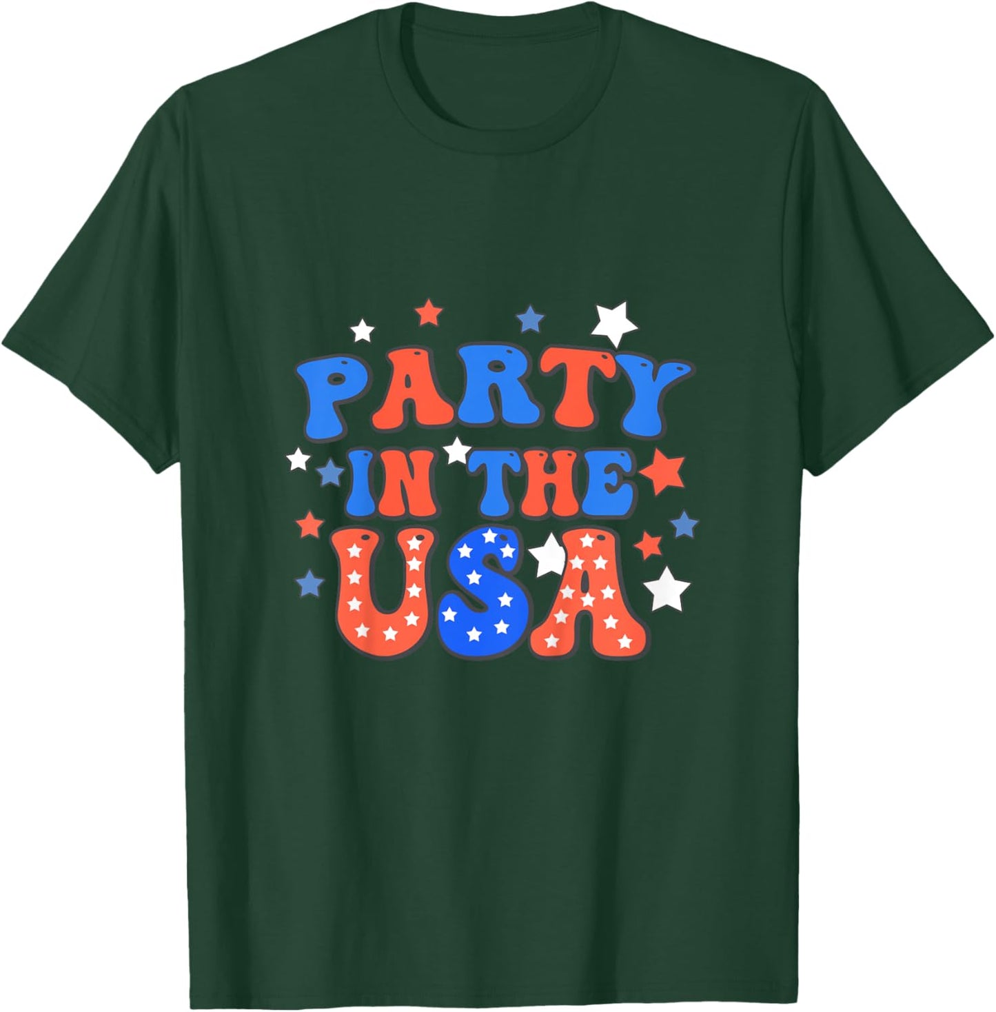 Party In The USA 4th Of July Independence Day Baby Toddler T-Shirt - T-Shirt | Forest