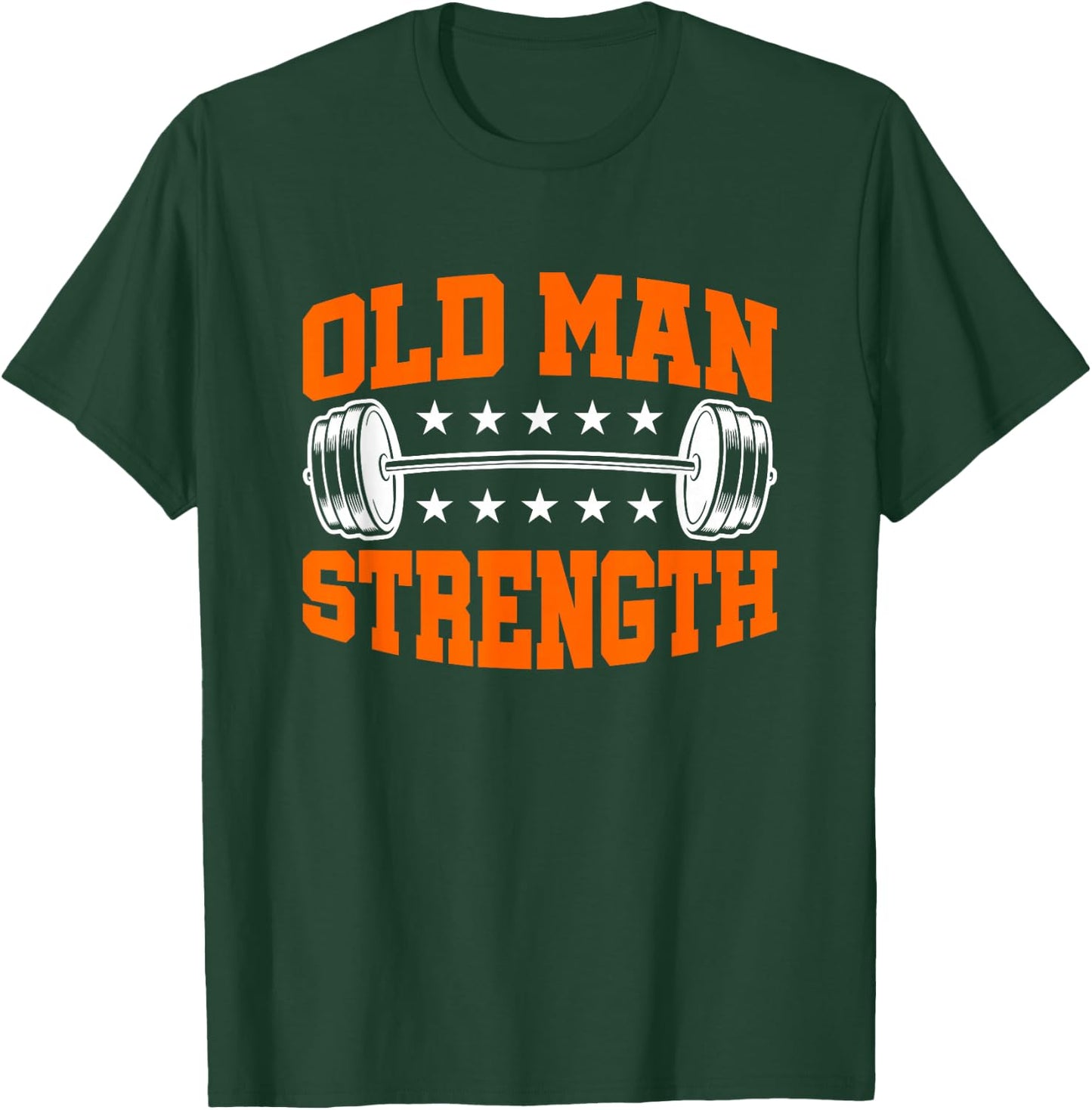 Old Man Strength Gym Workout Sport T-Shirt - T-Shirt | Forest