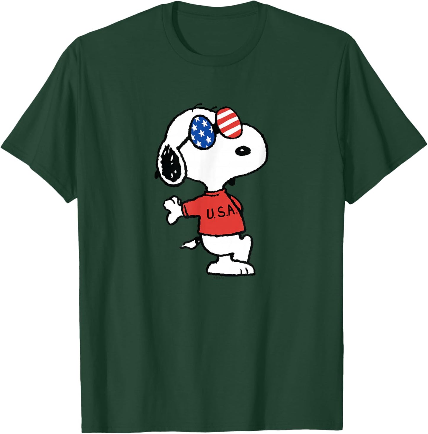 Peanuts - Americana Snoopy Joe Cool USA T-Shirt - T-Shirt | Forest