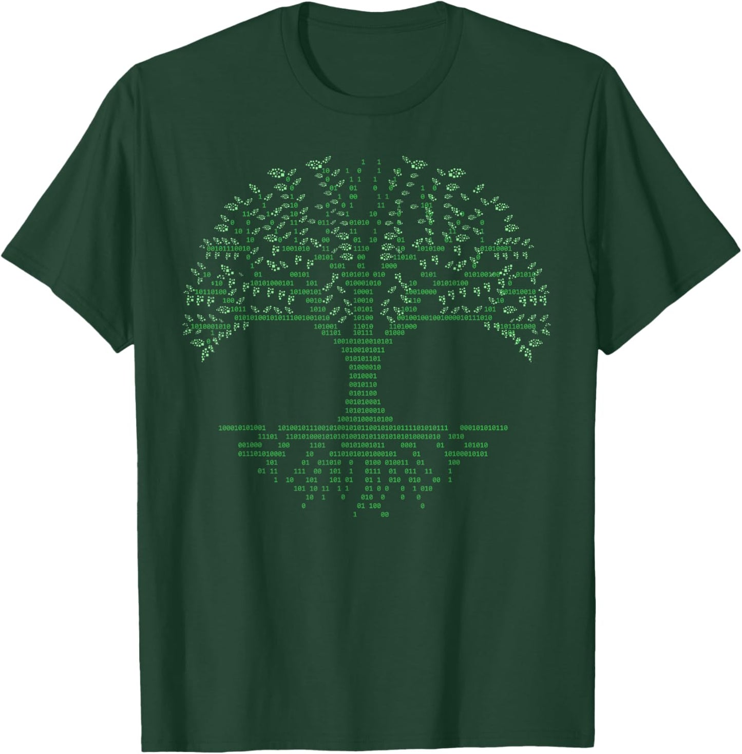 Binary Tree Coding Computer Programmer Technology Geek Nerd T-Shirt - T-Shirt | Forest