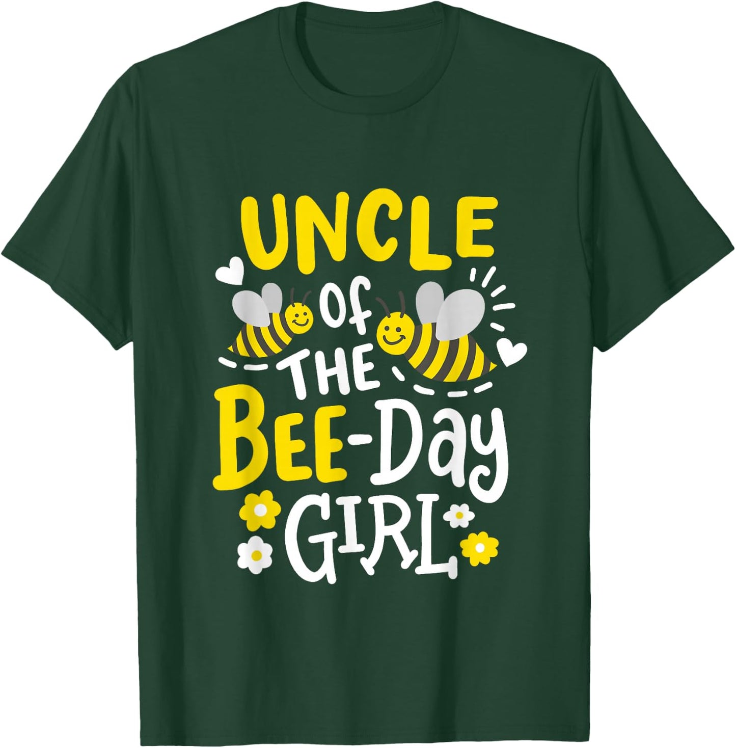 Uncle of the Bee-Day Girl Bee Birthday Party Matching Family T-Shirt - T-Shirt | Forest