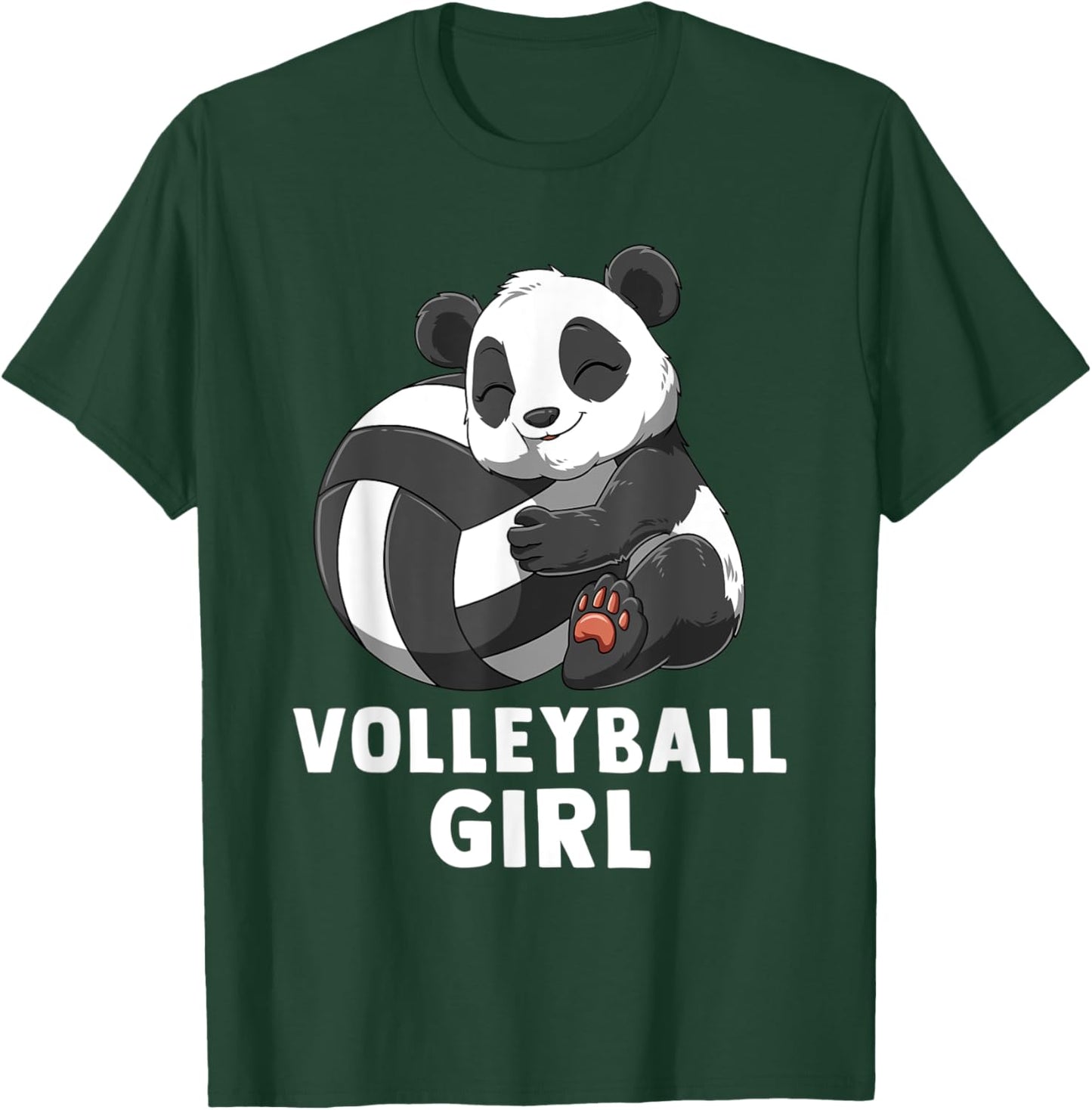 Volleyball Panda Girl T-Shirt - T-Shirt | Forest