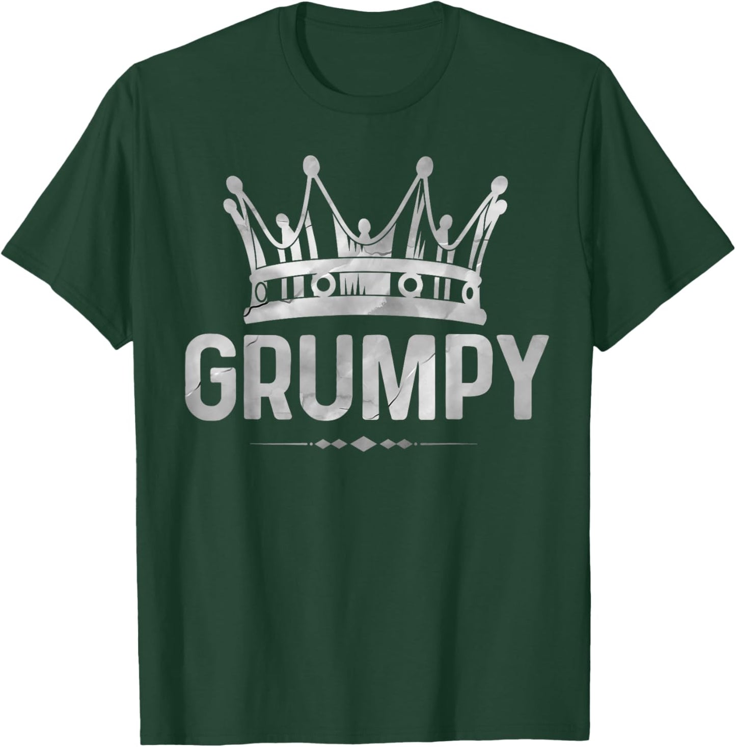 Cool Grumpy King Crown American Patriotic USA Father's Day T-Shirt - T-Shirt | Forest
