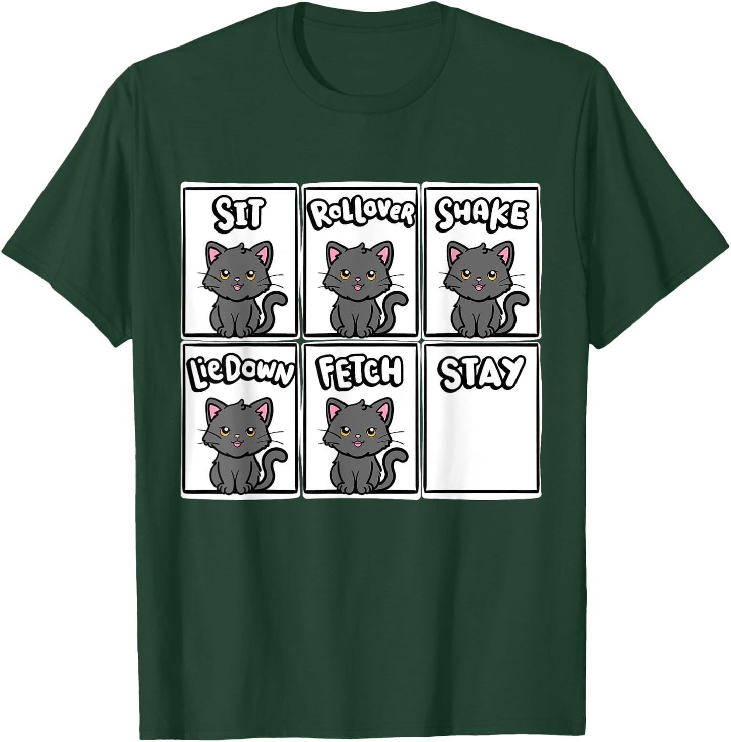 Cat Training Kitten Lover Animal Trainer Cute Cat T-Shirt - T-Shirt | Forest