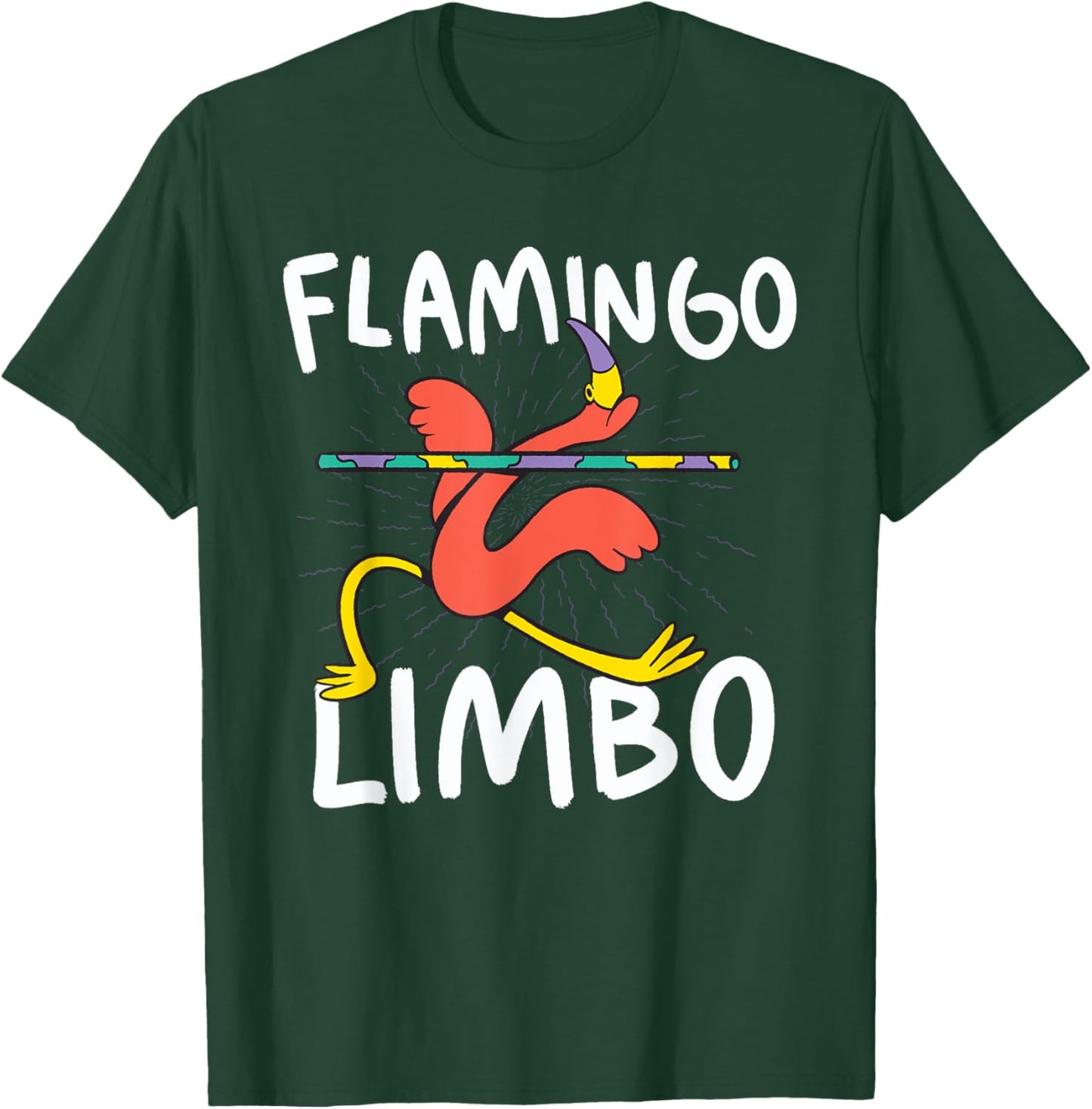 Flamingo Limbo Dance Bird T-Shirt - T-Shirt | Forest