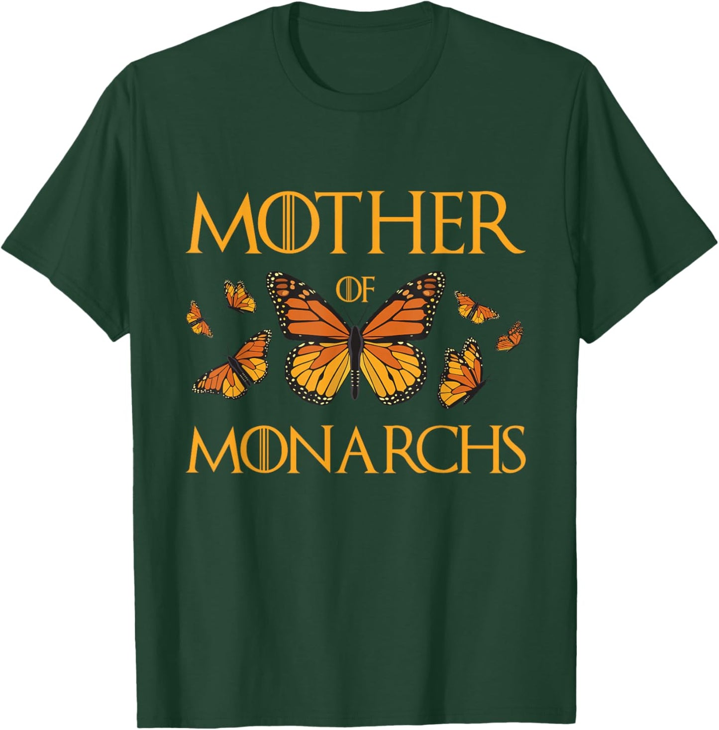 Mother of Monarchs - Butterfly Lover Insect Butterflies T-Shirt - T-Shirt | Forest