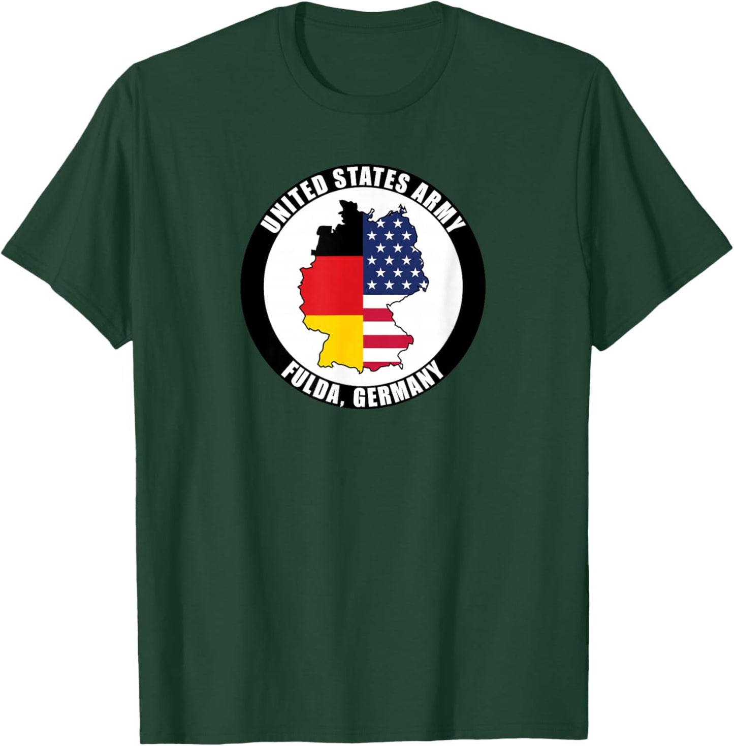Fulda Germany United States Army Military Veteran Gift T-Shirt - T-Shirt | Forest