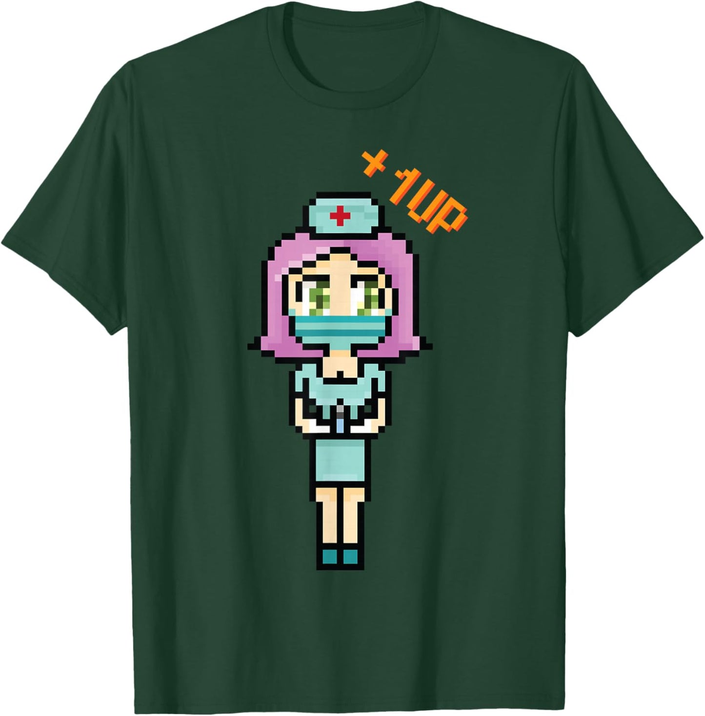 Anime Kawaii - Pixelize Nurse - Japanese Aesthetics - Otaku T-Shirt - T-Shirt | Forest