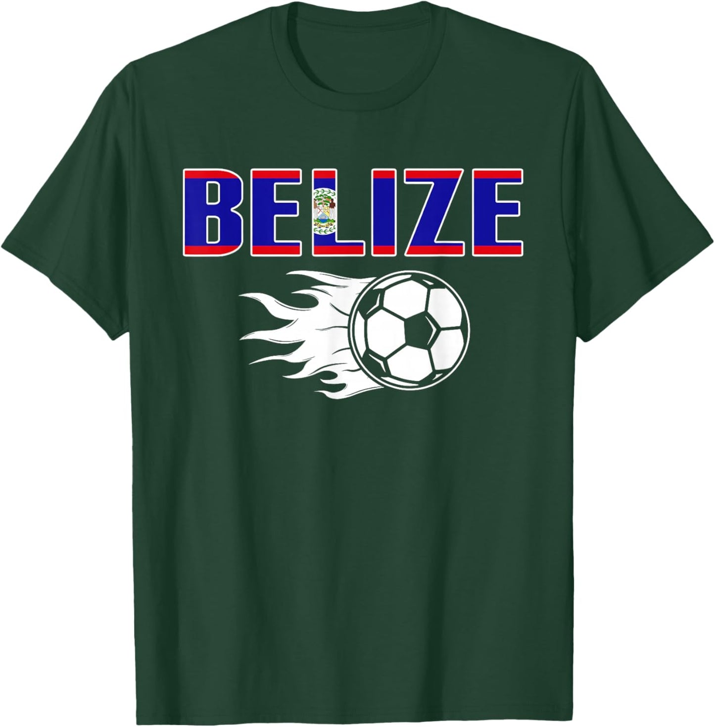 Proud Belize Soccer Fans Jersey - Belizean Football Lovers T-Shirt - T-Shirt | Forest