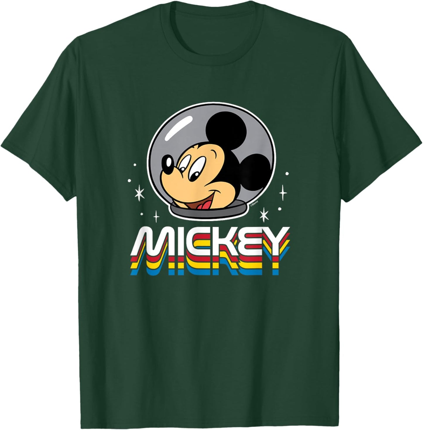 Mickey Mouse - Retro Space T-Shirt - T-Shirt | Forest