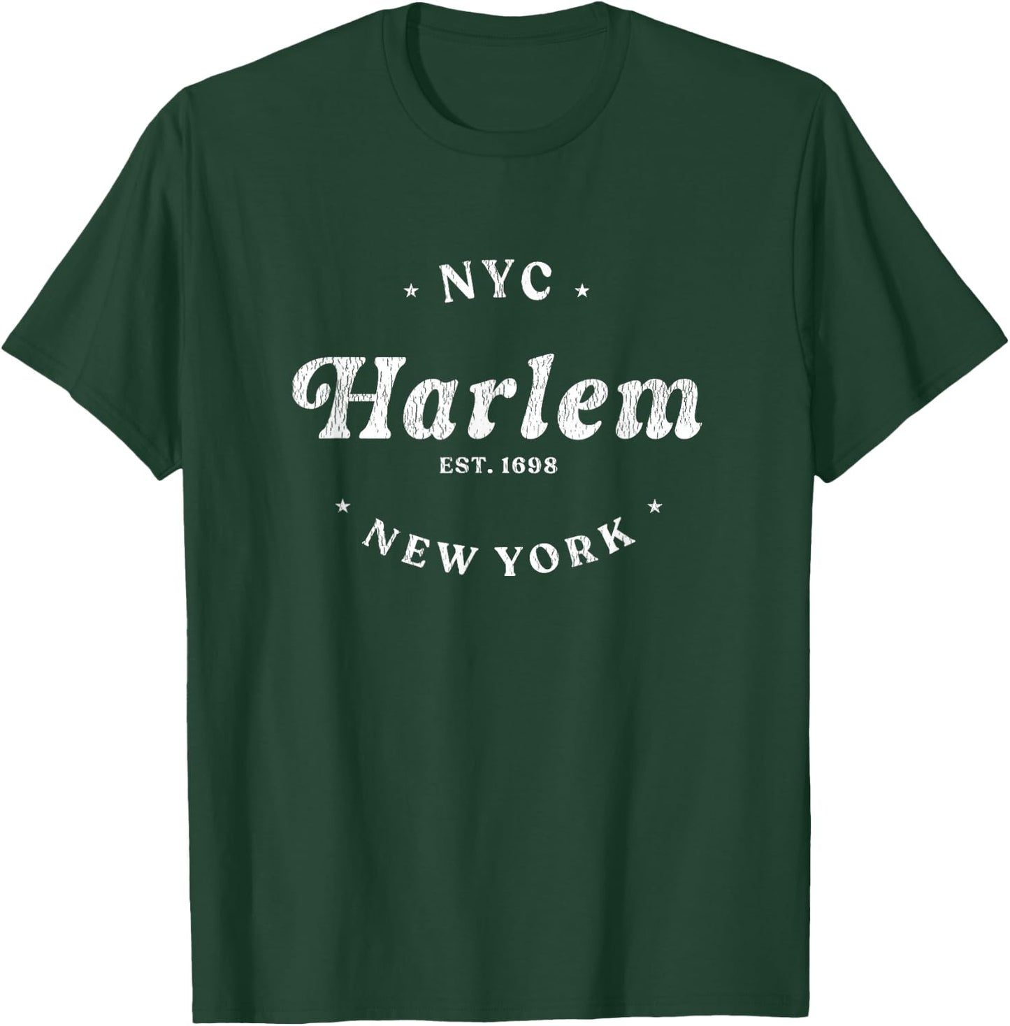 Harlem New York City NYC Men Women Retro Harlem T-Shirt - T-Shirt | Forest