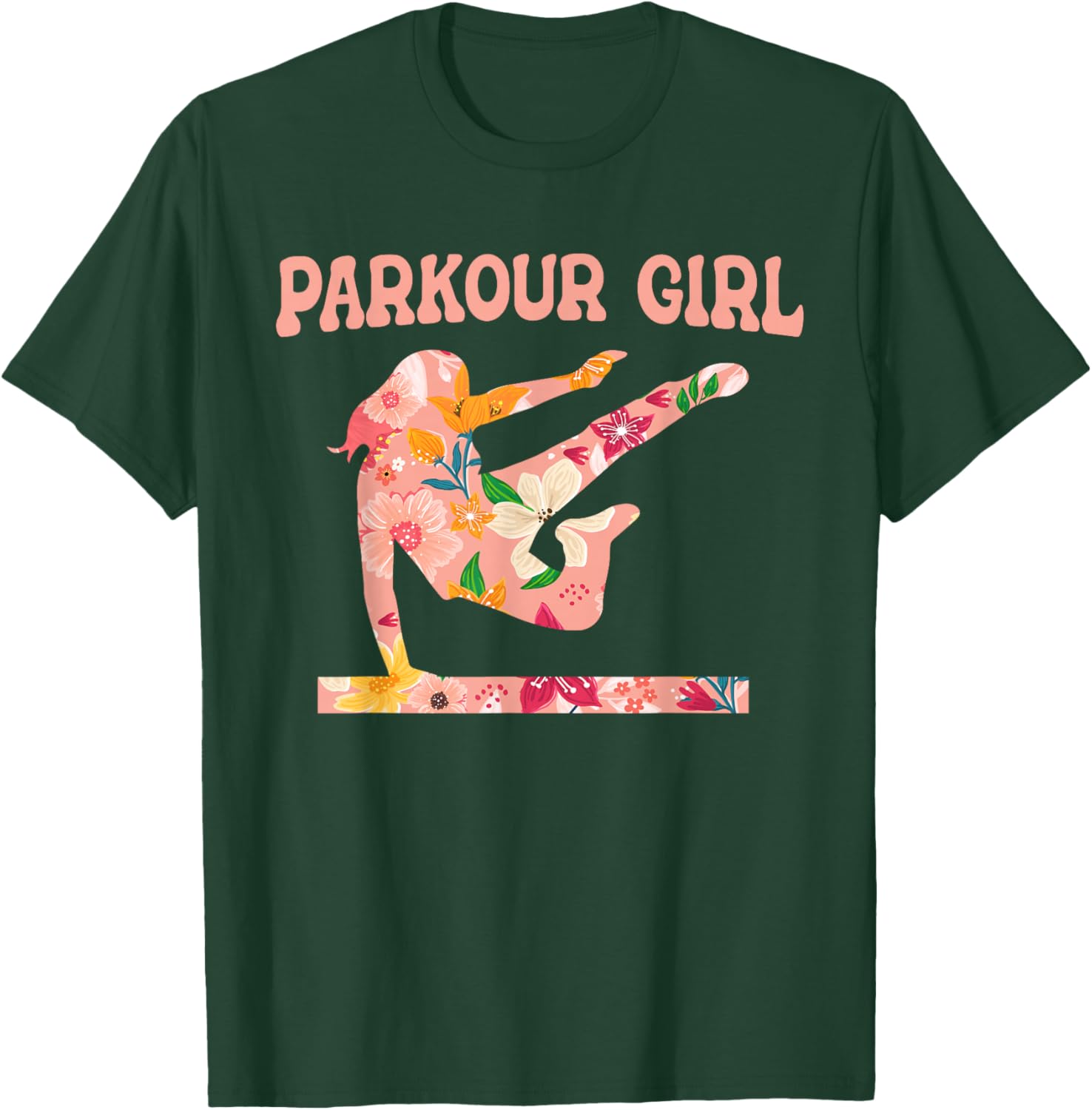Parkour Girl Urban City Runner - Parkour T-Shirt - T-Shirt | Forest