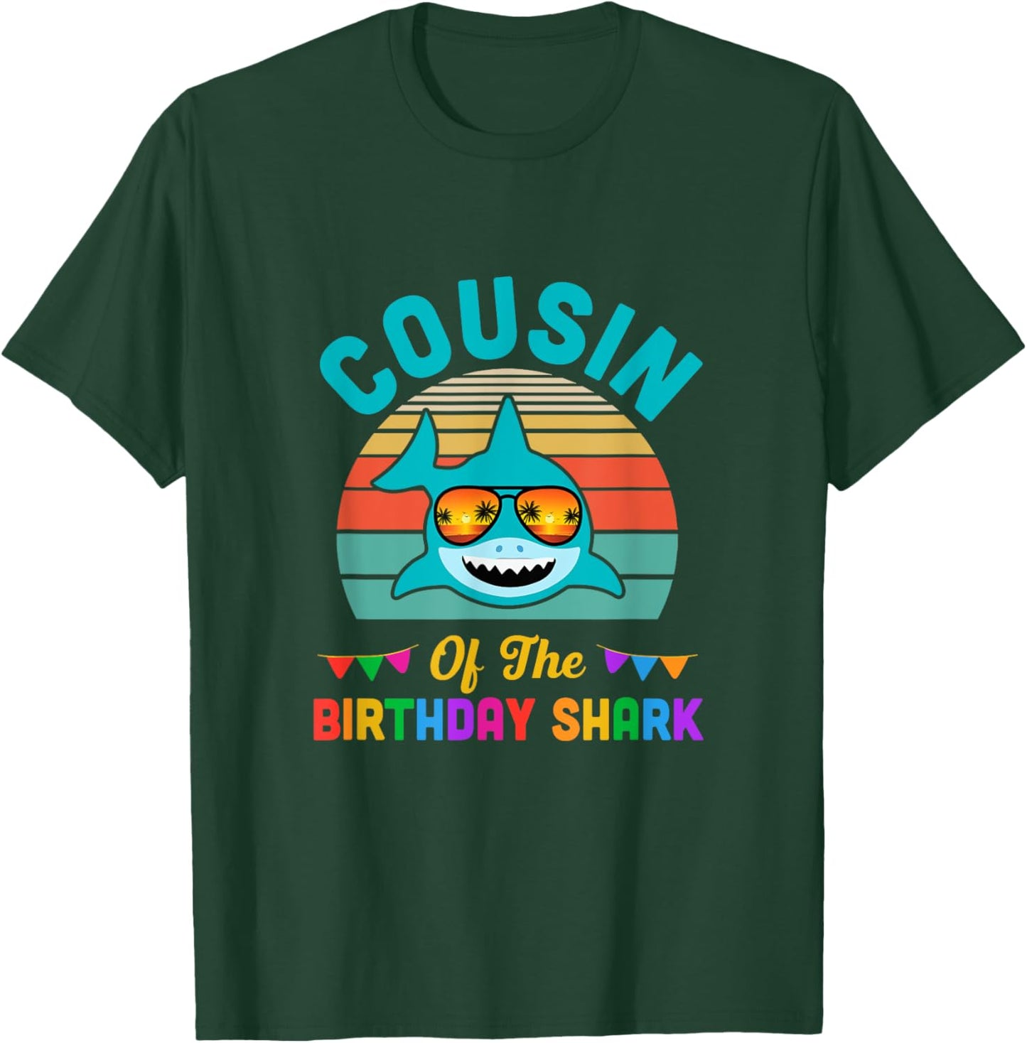 Cousin Of The Shark Birthday Cousin Matching Family T-Shirt - T-Shirt | Forest