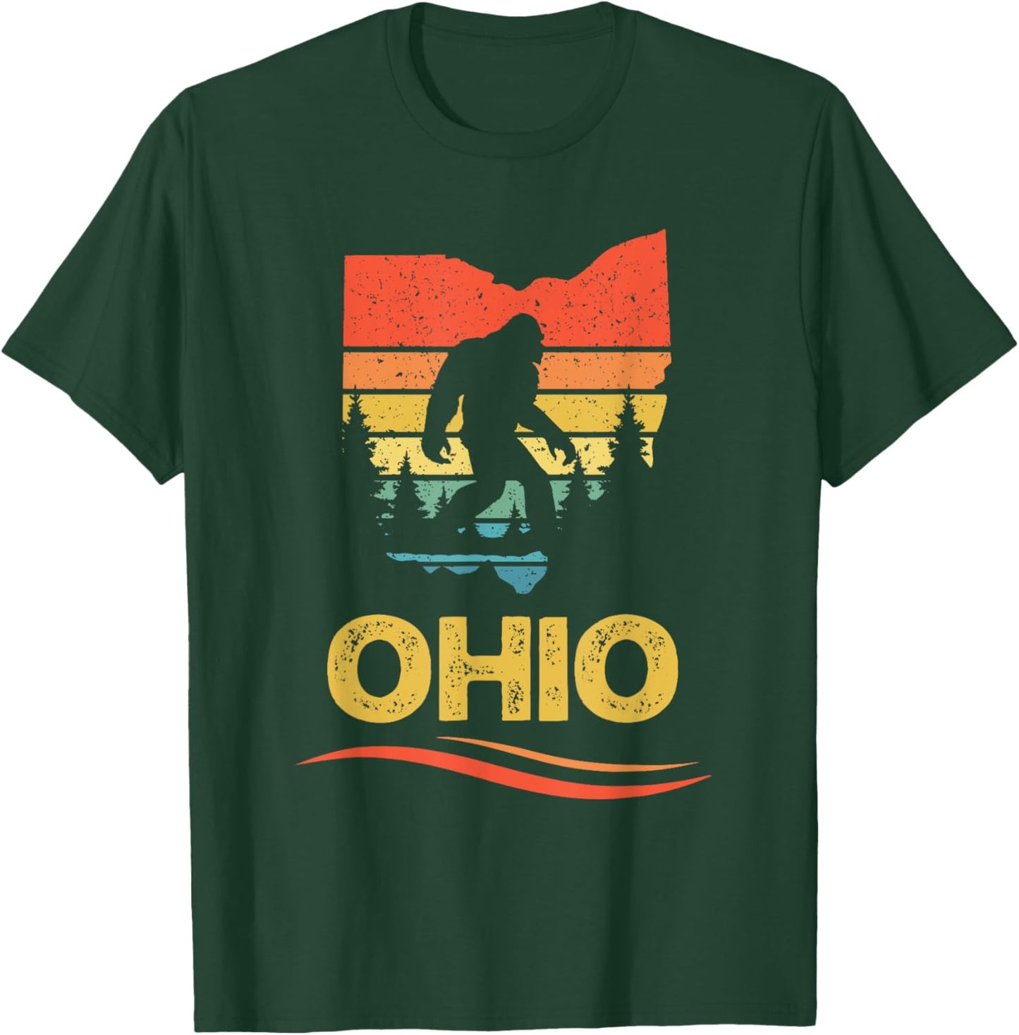 Ohio with a Bigfoot or a Sasquatch T-Shirt - T-Shirt | Forest