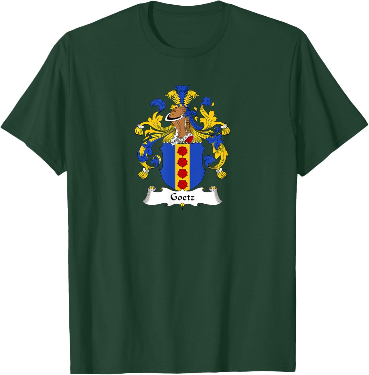 Goetz Coat of Arms - Family Crest T-Shirt - T-Shirt | Forest