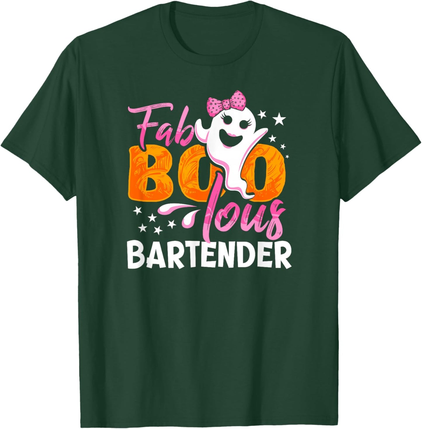 Bartender Halloween Fab BOO Lous T-Shirt - T-Shirt | Forest