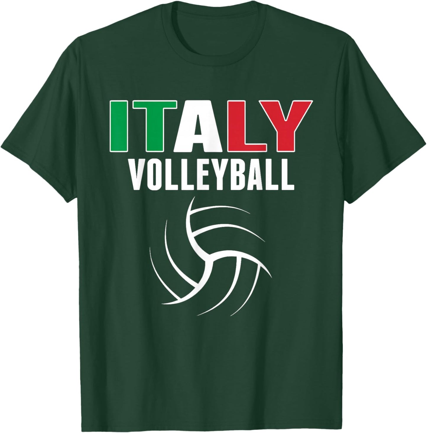 Italy Volleyball Fans Jersey - Italian Flag Sport Lovers T-Shirt - T-Shirt | Forest