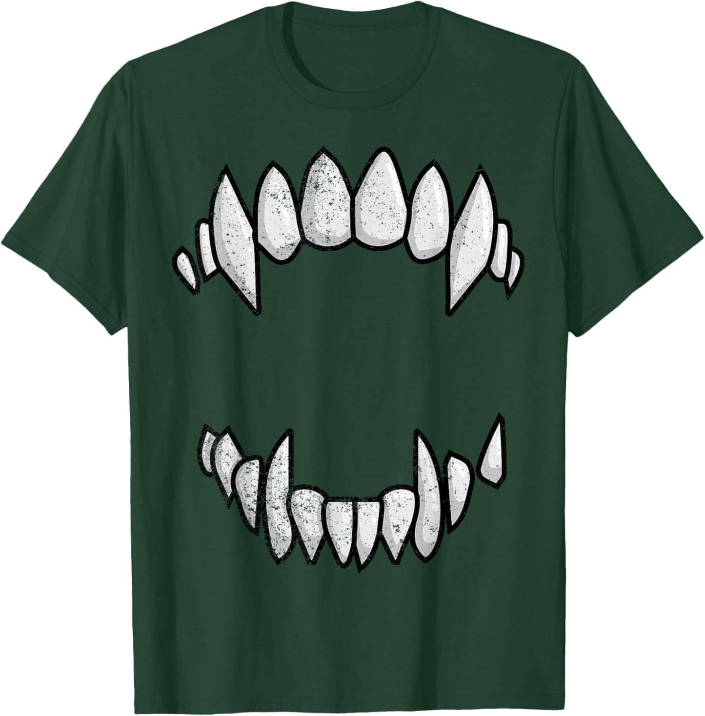 Vampire Fangs Teeth Halloween Monster Teeth Costume T-Shirt - T-Shirt | Forest