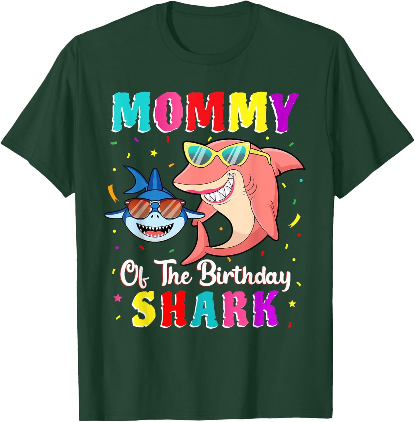 Mommy Of The Shark Birthday Family Matching Birthday Son T-Shirt - T-Shirt | Forest